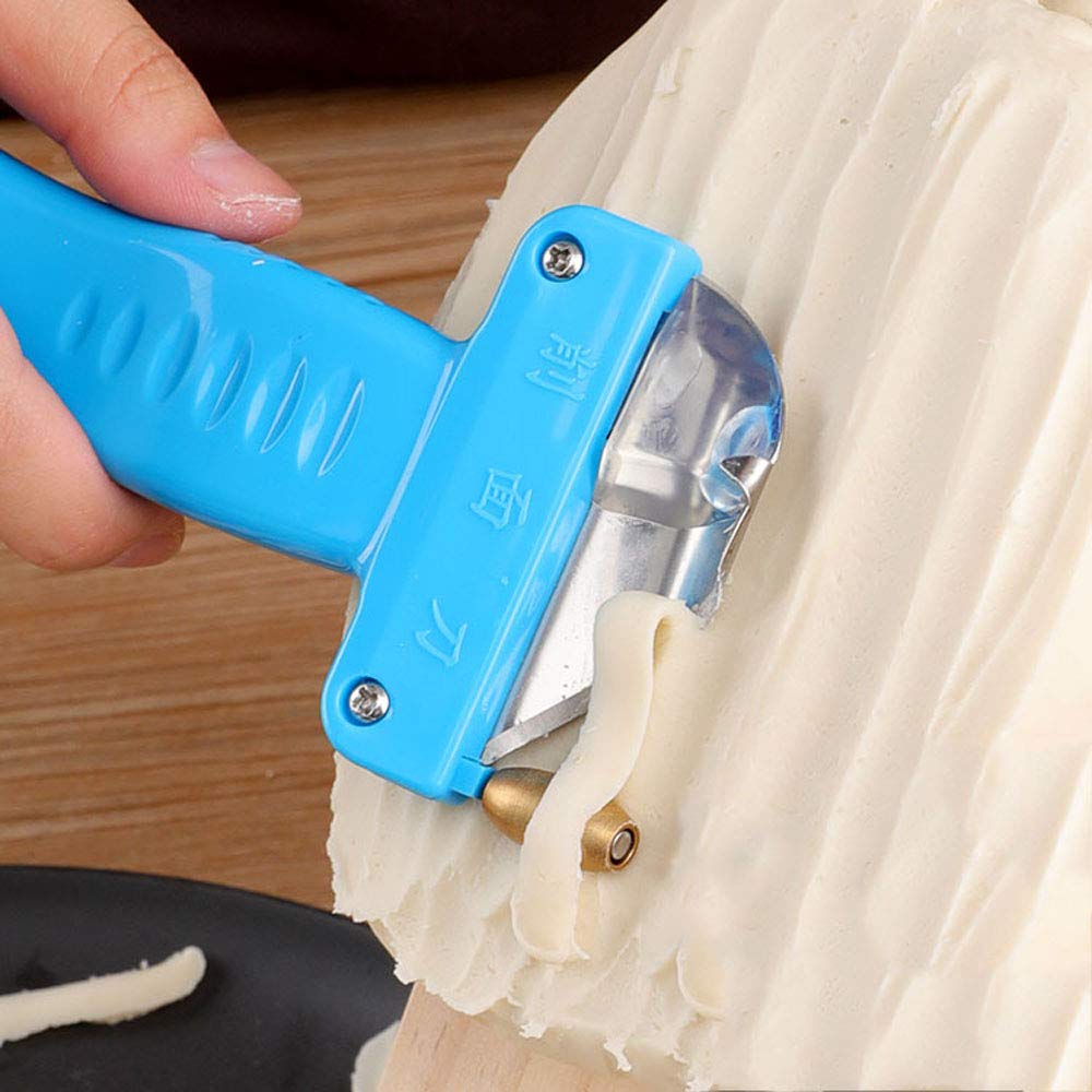 Stainless Steel Pasta Maker Machine - Manual Noodle Roller & Cutter with Ergonomic Plastic Handle for Homemade Italian Pasta, Dumplings & Asian Noodles | Perfect for Italian Cuisine, Chinese Cooking & Home Kitchen Use