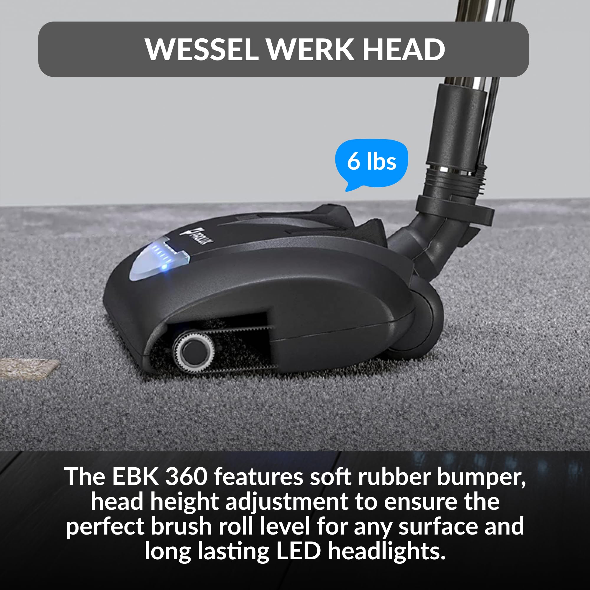 Premium 35ft Universal Central Vacuum Hose Kit with Wessel Werk Power Nozzle - Pigtail Connection for Prolux Systems - Ideal for Whole-House Cleaning, Pet Hair Removal & Hard Floor Maintenance