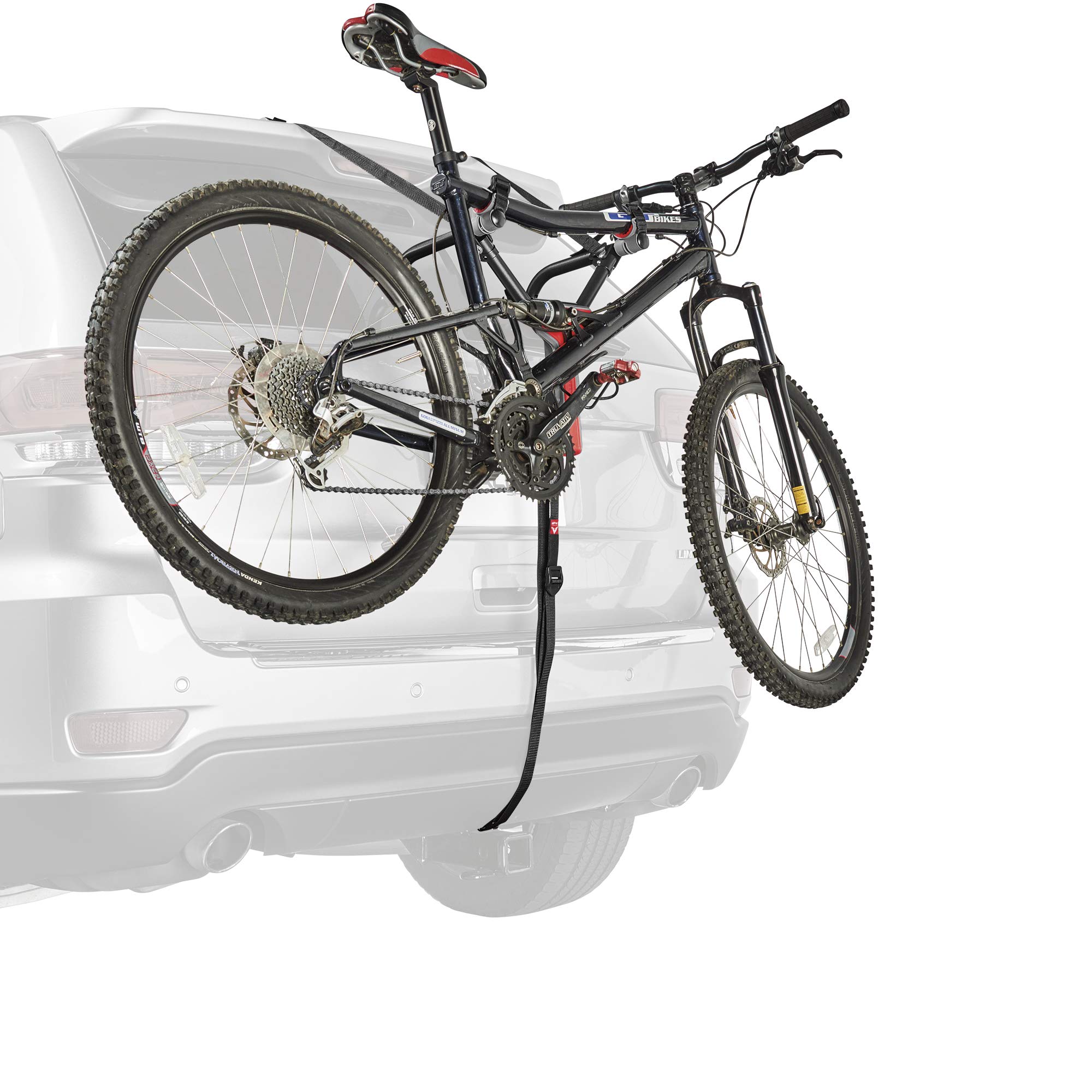 Allen Sports Ultra Compact Folding 1-Bike Trunk Mount Rack - Model MT1-B Gray Powder Coated | Secure & Easy Bike Transport for Cars, SUVs & Road Trips