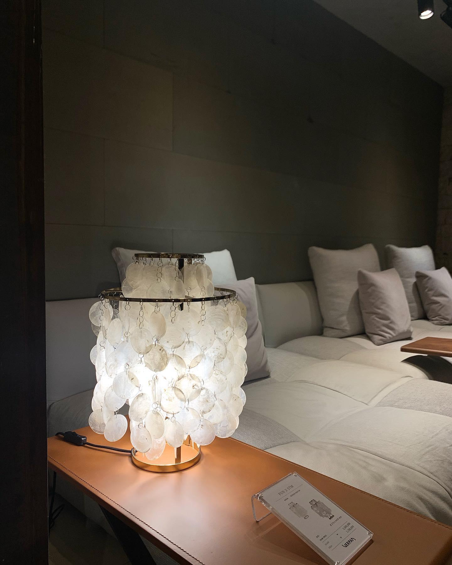 Modern Round Shell Table Lamp - Stylish Bedside & Living Room Lighting for Home Decor | Perfect for Bedroom, Office & Reading Nook