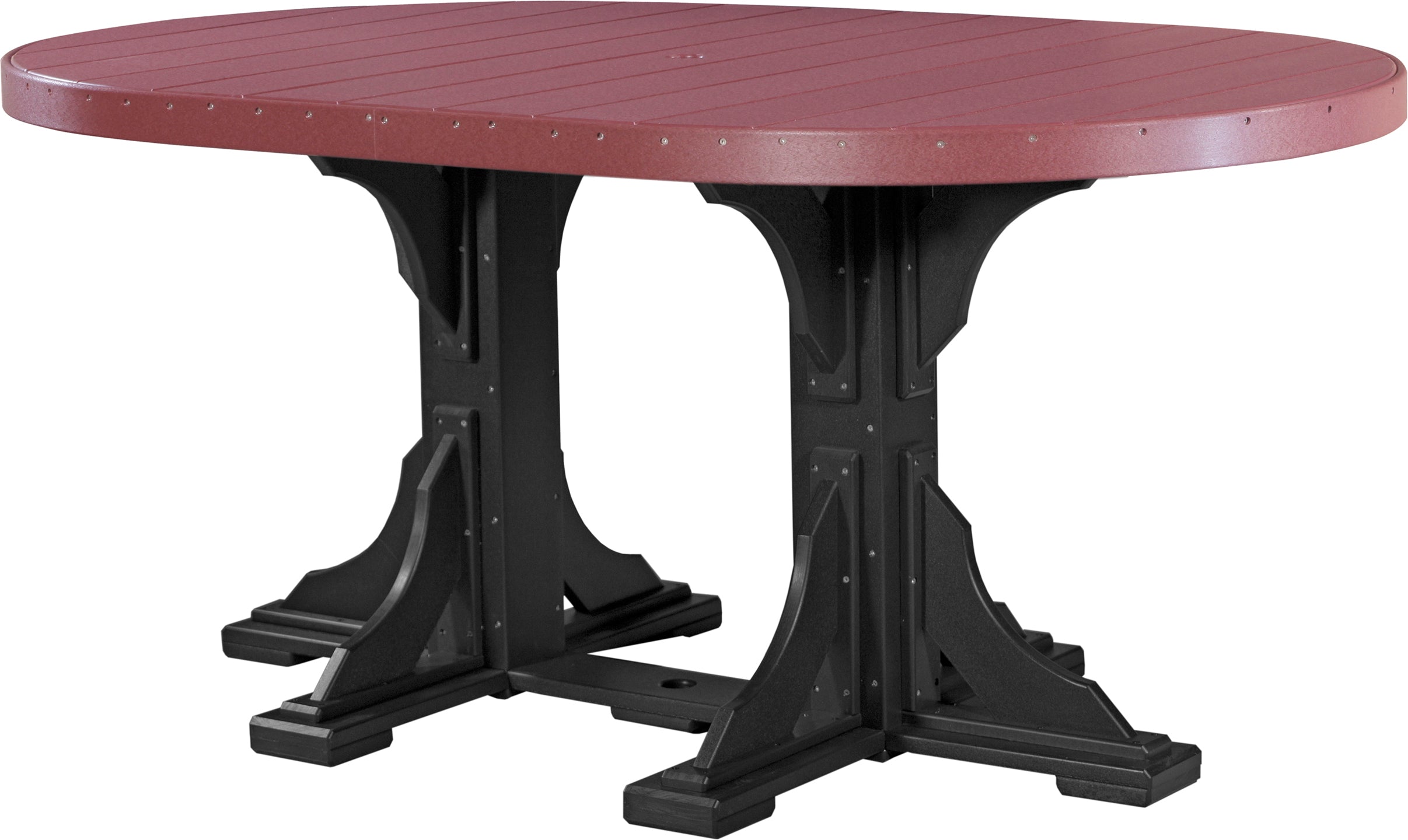 LuxCraft 4' x 6' Oval Dining Table Set for 6 - Modern Kitchen & Dining Room Furniture - Perfect for Family Gatherings, Dinner Parties & Small Spaces