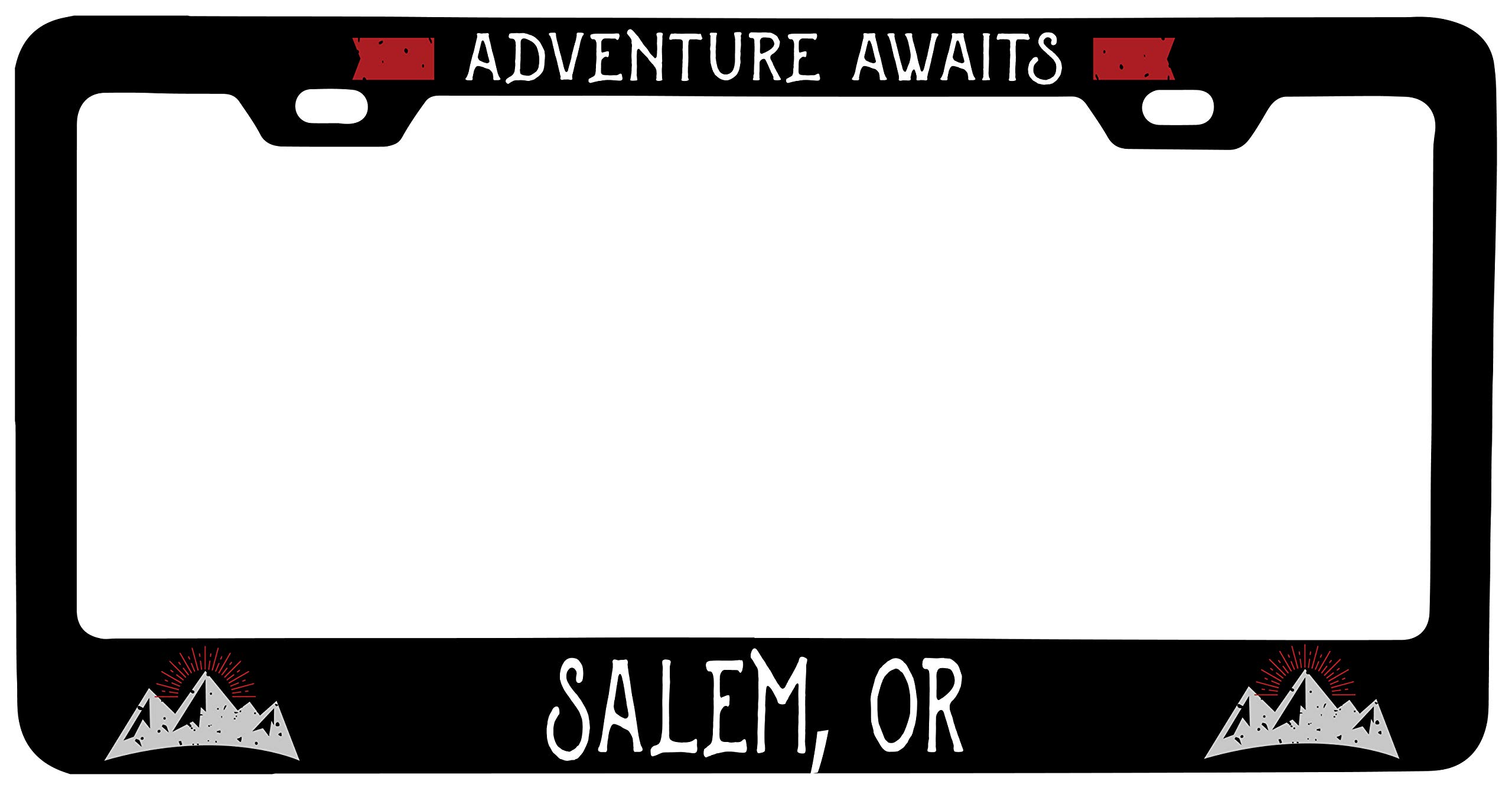 R and R Imports Salem Oregon Vanity Metal License Plate Frame - Durable Car Accessory for Personalized Vehicle Decoration | Perfect for Cars, Trucks & Motorcycles