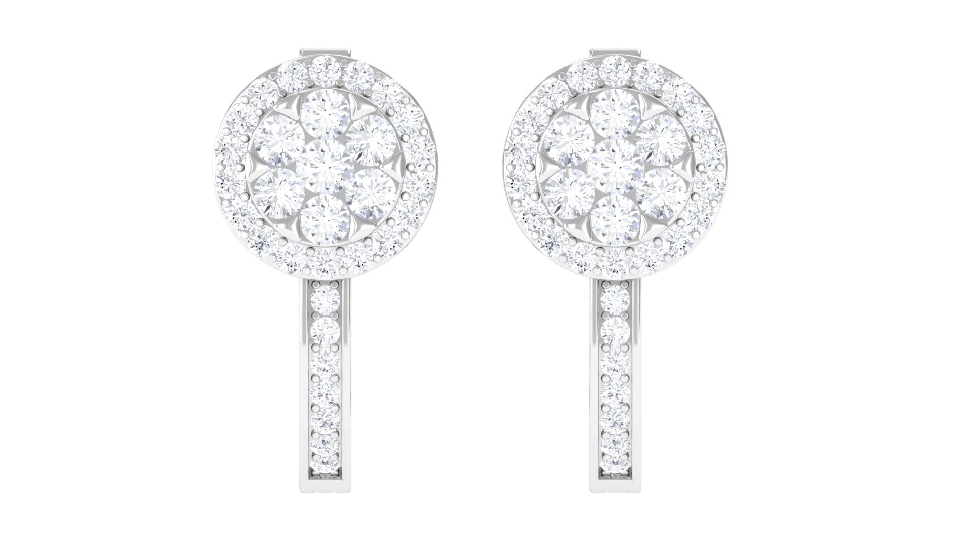 1.25 CT Natural Diamond Stud Earrings for Women - 14K Solid Gold Round Cut Classic Earrings | Perfect for Weddings, Anniversaries & Special Occasions