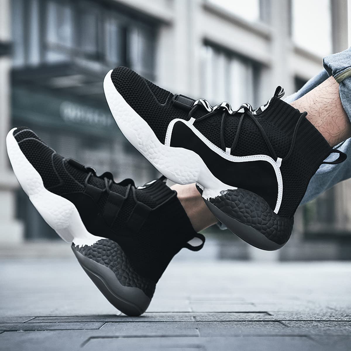 **LIBINXIF Breathable Non-Slip Sneakers for Women & Men – Lightweight Walking Shoes, Running Trainers, Couple Socks Shoes – Perfect for Gym, Jogging & Casual Wear**
