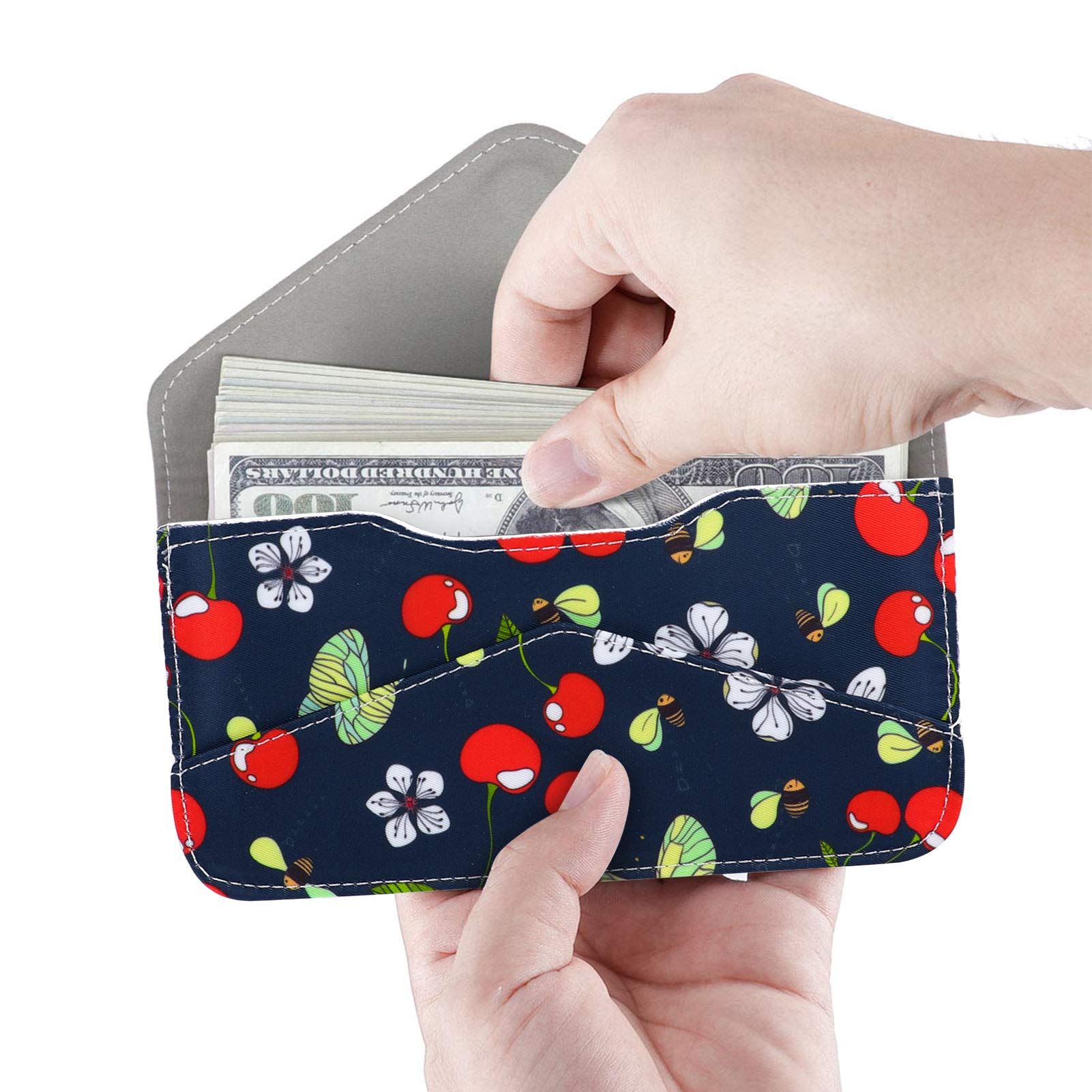 XEYOU Women's Slim RFID Blocking Leather Card Holder - Stylish Envelope Wallet for Credit Cards, ID & Cash - Perfect for Everyday Use, Travel & Gift Giving
