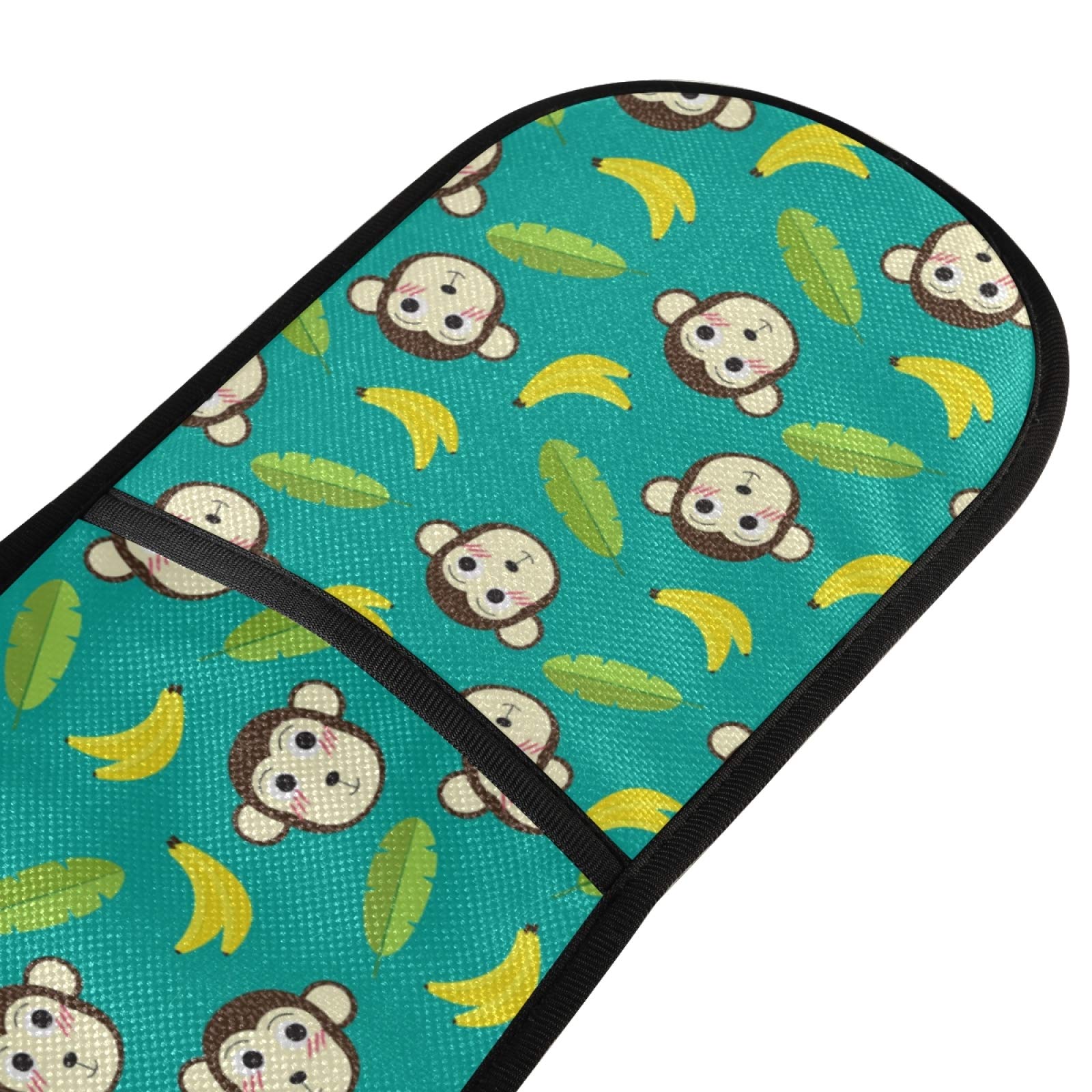 Heat Resistant Monkey Banana Double Oven Mitts - Non-Slip Kitchen Gloves for Cooking, Baking & Grilling (7