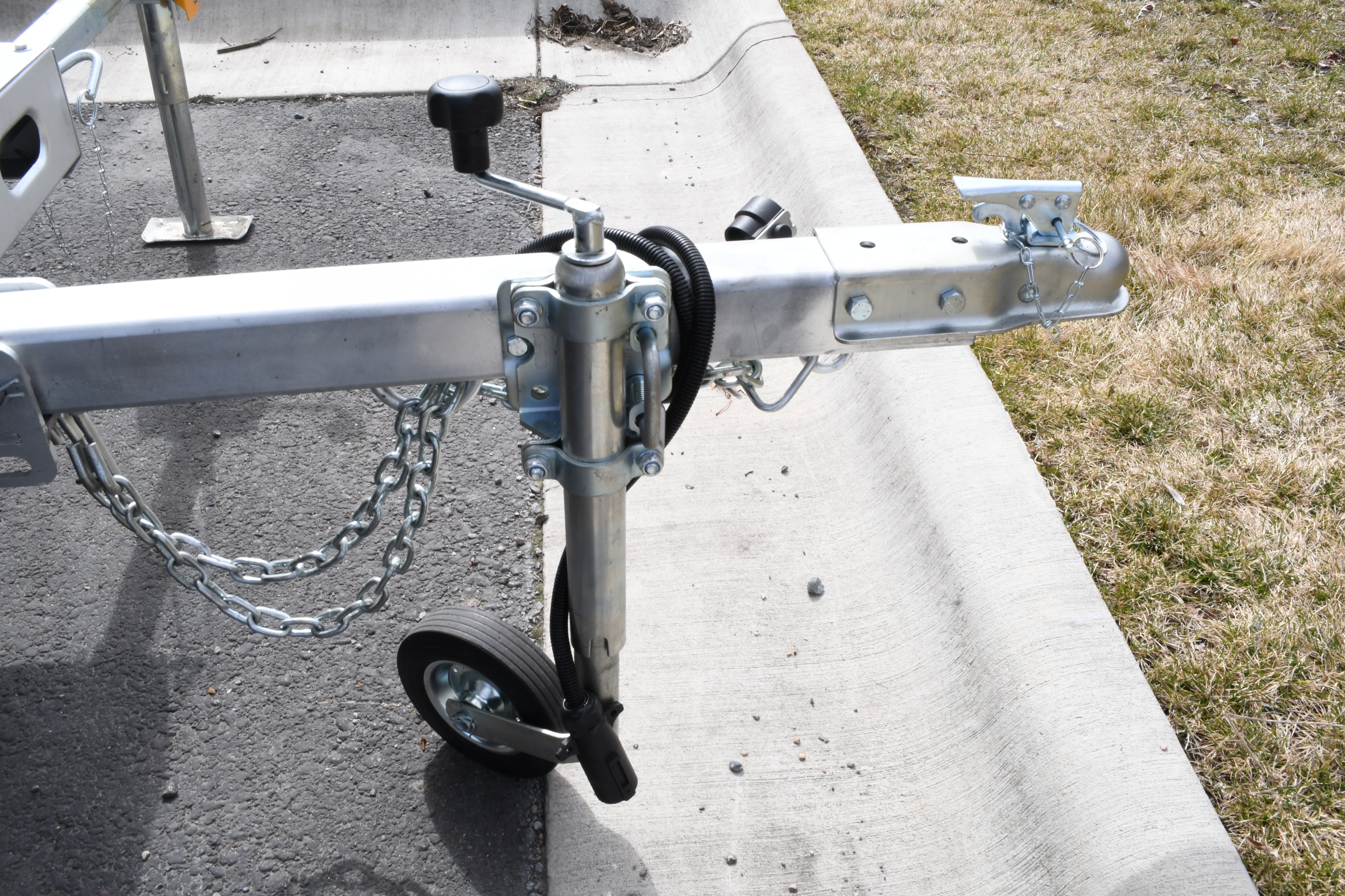 Solar-Powered Security Trailer with Motion Detection - Weatherproof Outdoor Surveillance System for Construction Sites, Farms & Remote Properties