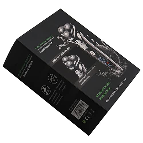 Premium Waterproof Electric Razor for Men - Rechargeable Cordless Beard Trimmer & Body Groomer Kit with Powerful Motor - Perfect for Face Shaving, Body Hair Trimming & Travel Use