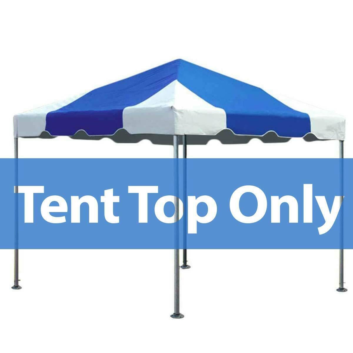 10' x 10' Replacement PVC Vinyl Tent Top - Heavy Duty Waterproof & UV Resistant - Compatible with Weekender West Coast Frame Tent - Blue - Perfect for Outdoor Parties, Camping, and Events