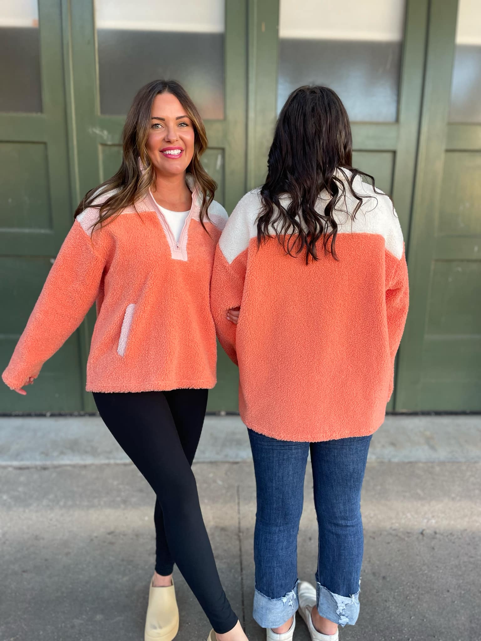 PREORDER: Sherbet Half Zip Fleece Pullover - Cozy Winter Layering for Outdoor Activities & Casual Wear