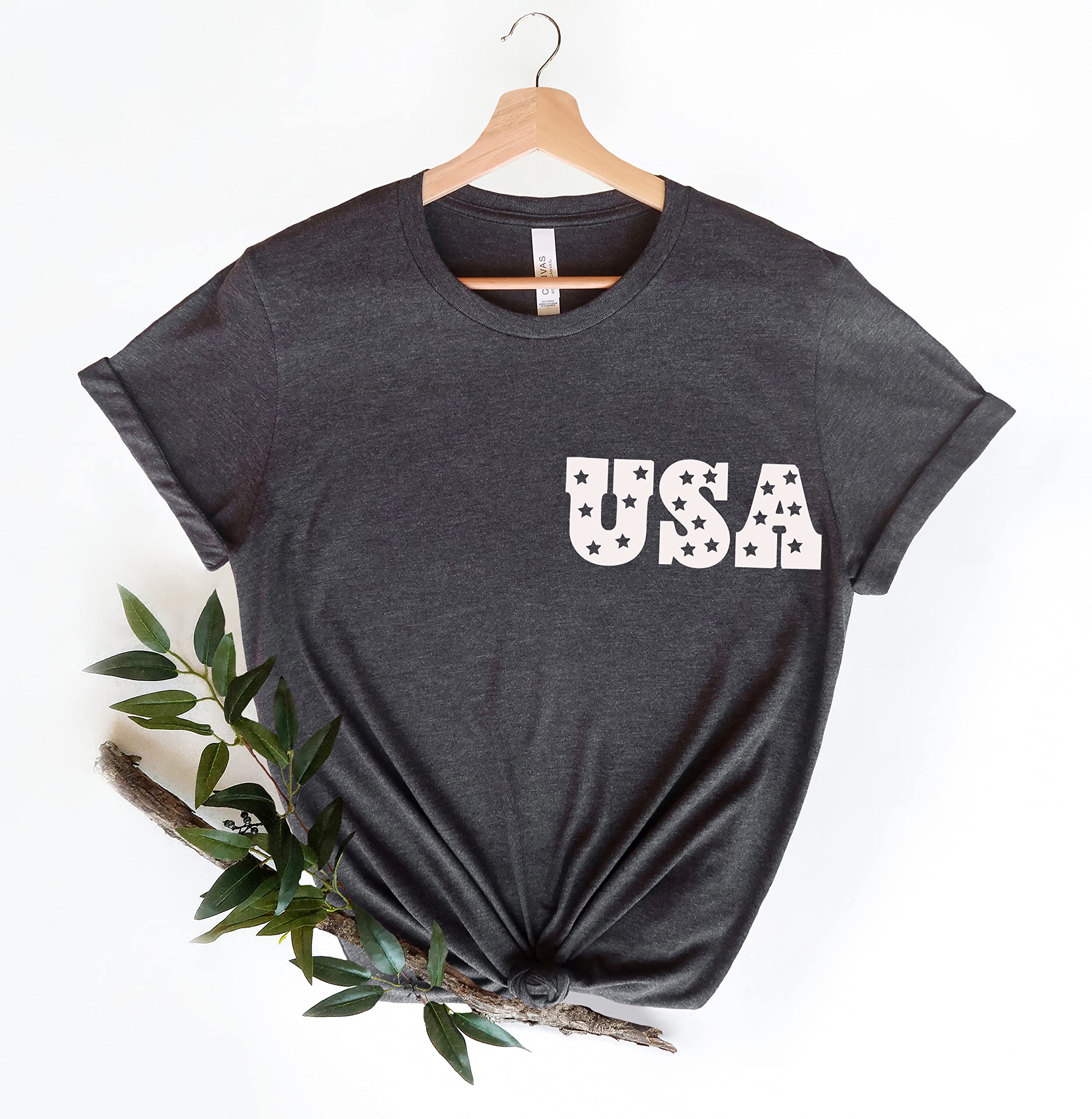 USA Patriotic Shirt - 4th of July American Flag T-Shirt with Stars & Stripes Design | Independence Day Celebration, BBQ Party, Memorial Day Outfit