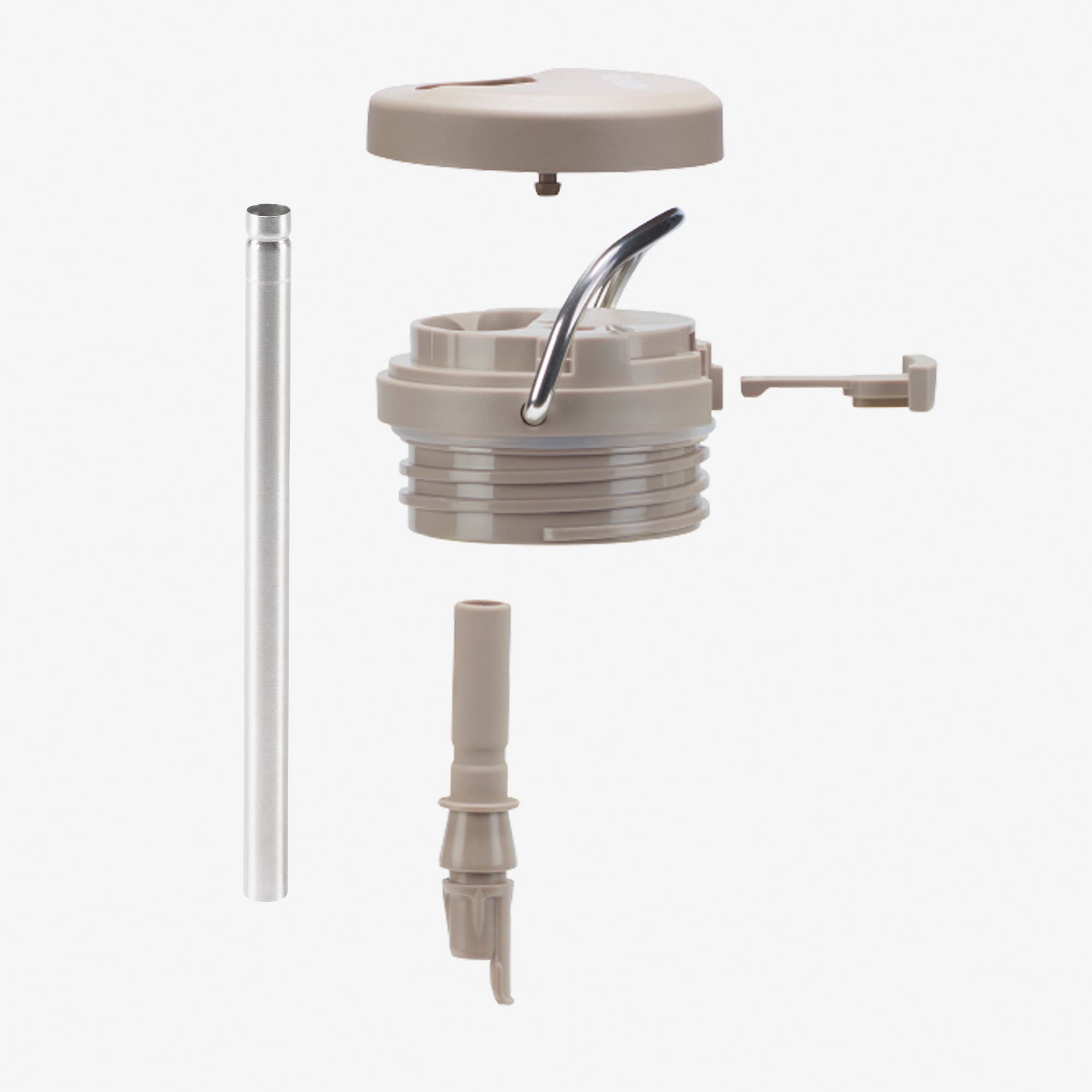 TKWide Twist Cap with Straw Kit - Reusable Water Bottle Lid for Hydration on the Go, Gym, Hiking & Outdoor Activities