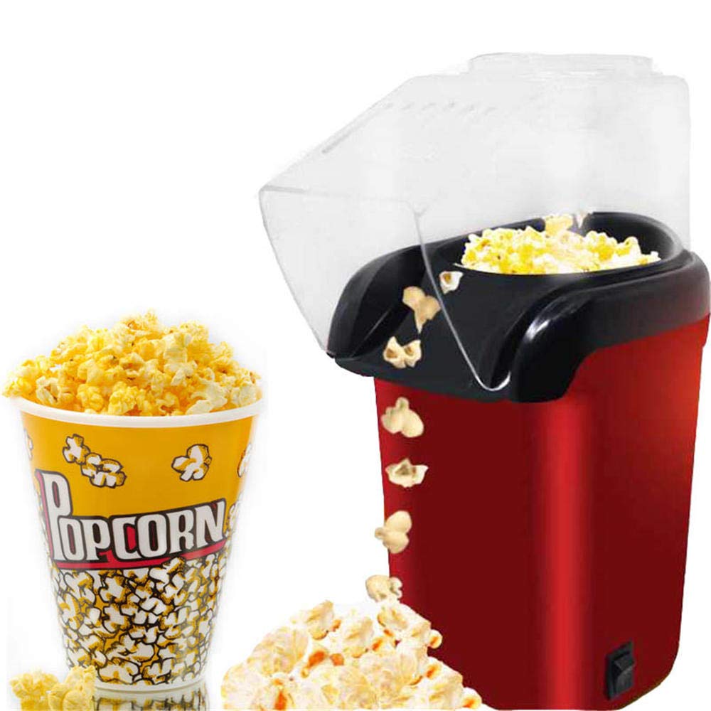 1200W Mini Oil-Free Popcorn Maker Machine for Healthy Snacks - Compact Hot Air Corn Popper for Home Kitchen - Perfect for Movie Nights, Parties & Healthy Eating