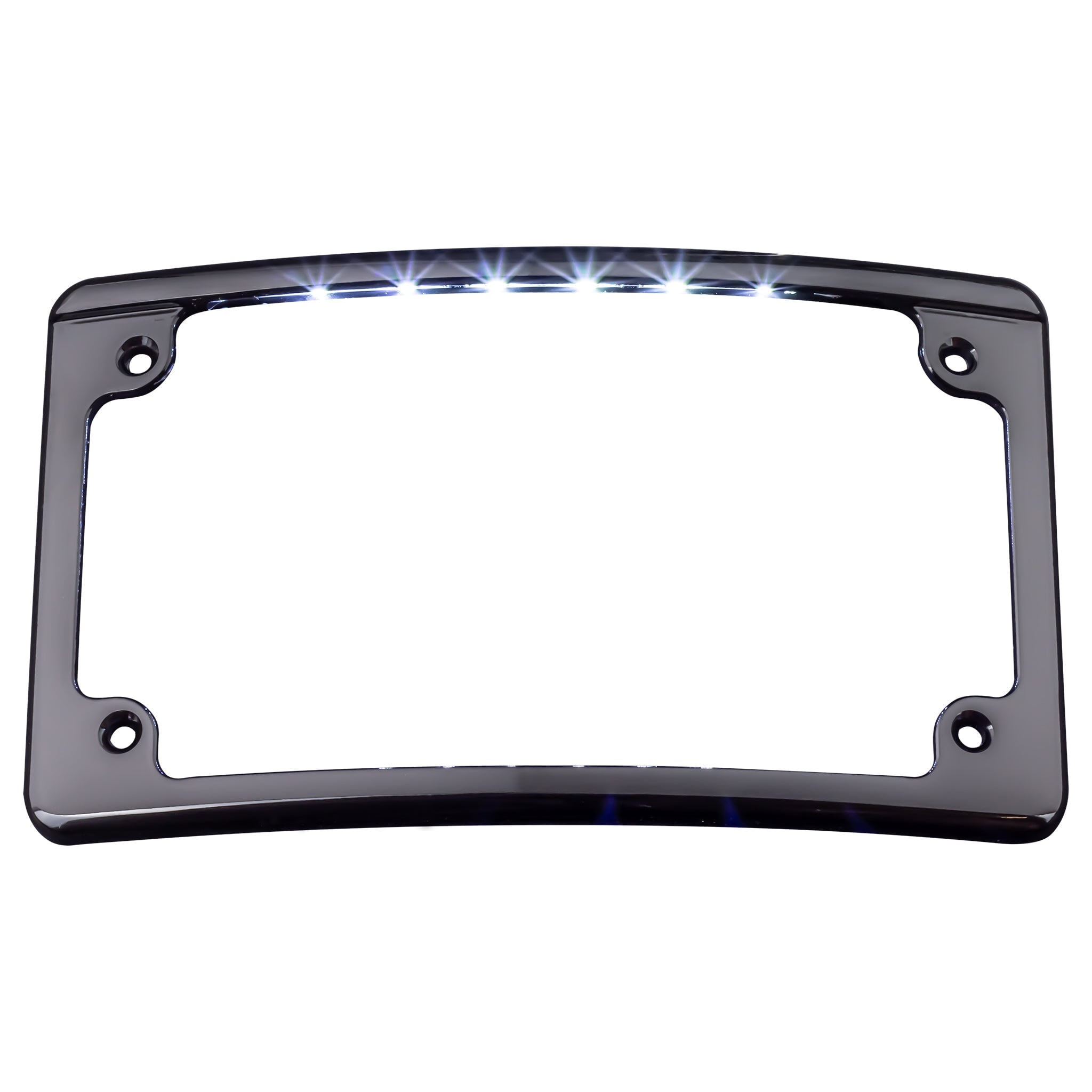 Eagle Lights Curved LED License Plate Light for 2006-2023 Harley Davidson Motorcycles - Bright & Durable Backlit Plate for Night Riding & Safety