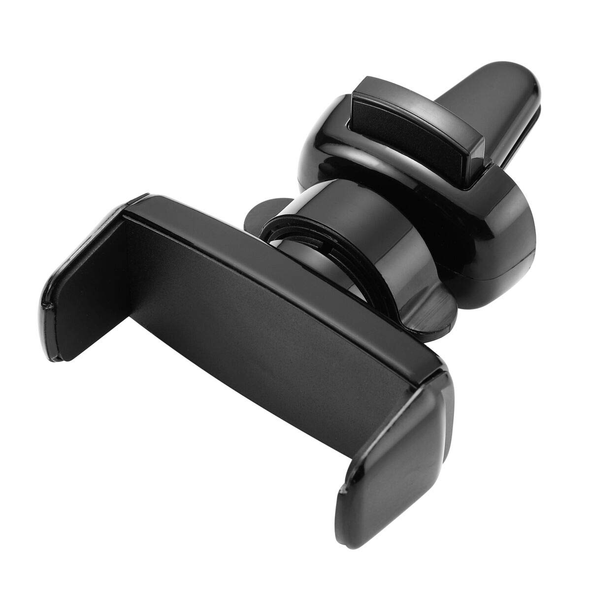 LAX Gadgets Air Vent Phone Holder for Car - Adjustable Cradle Car Mount with Secure Clip - Universal Fit for iPhone, Samsung, Galaxy - Perfect for GPS Navigation & Hands-Free Driving (Black)