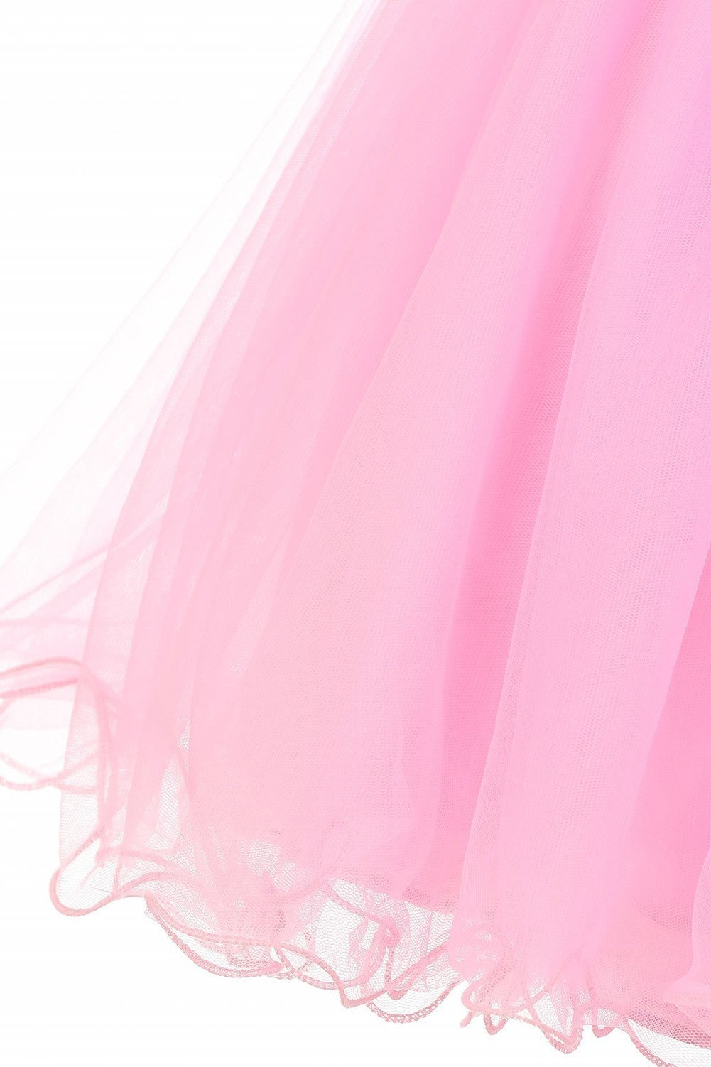 Big Girls Pink Tulle AB Stone Wired Flower Girl Dress Size 8-16 - Perfect for Weddings, Pageants & Special Occasions