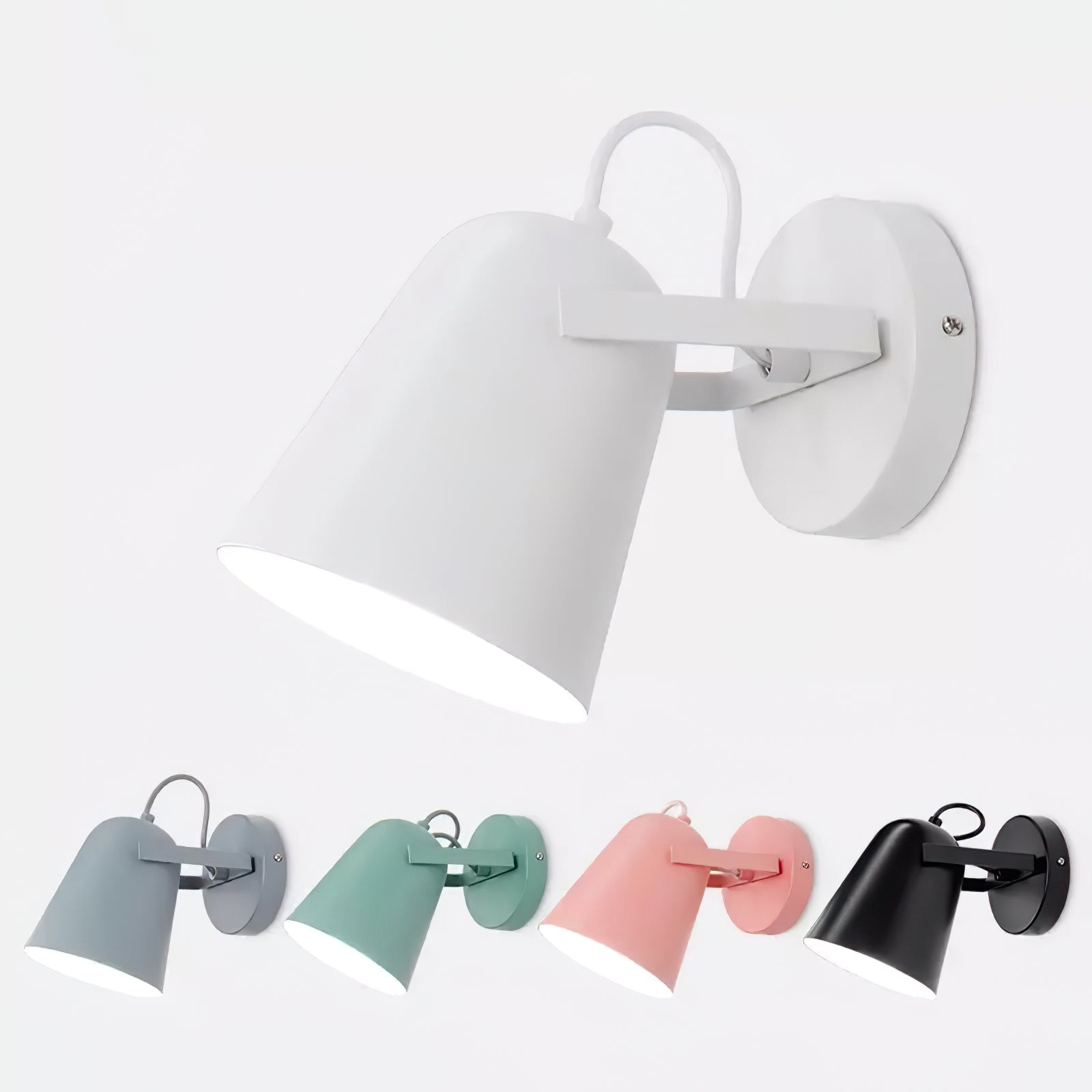 Rotatable Wall Lamp with Adjustable Bells - Modern LED Sconce Light for Bedroom, Living Room & Hallway Decor