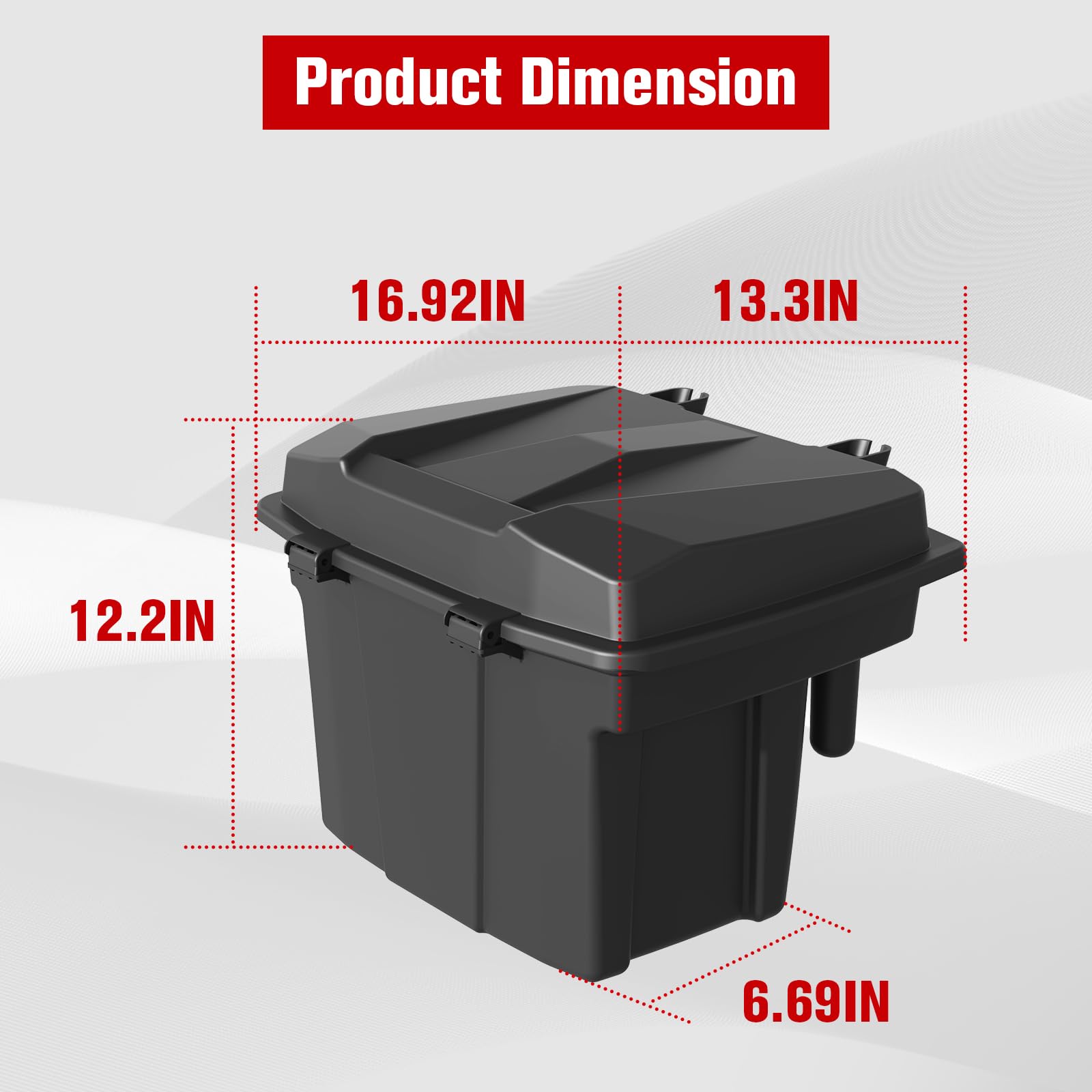 Polaris Ranger XP 1000 900 800 570 500 Bed Storage Box | Removable Cargo Organizer for 2016-2024 Models | Polaris General 1000 Accessories | Perfect for Off-Road Gear Storage & Camping Equipment Organization
