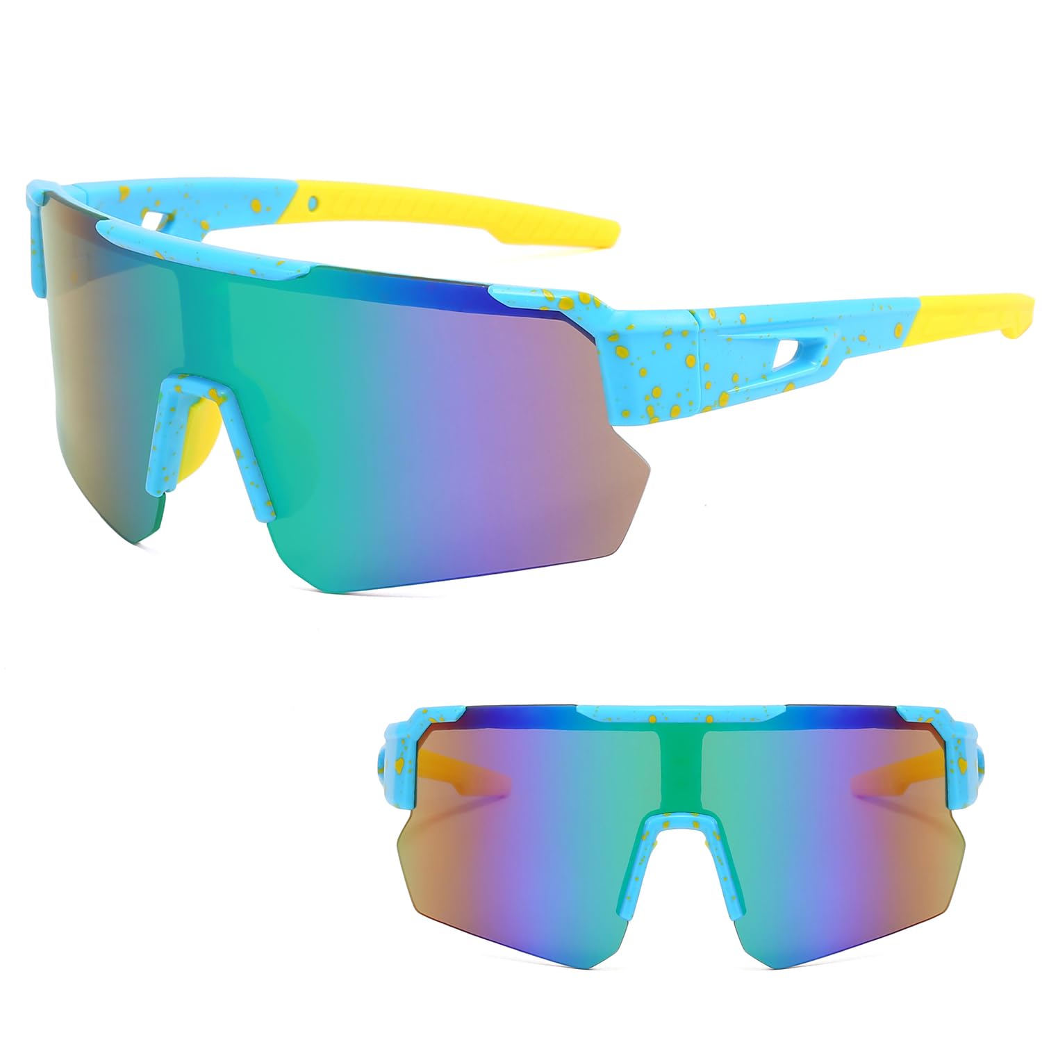 Polarized Cycling Sunglasses for Men & Women - UV400 Protection Sport Sunglasses for Running, Fishing, Golf & Baseball - Unisex & Kids Outdoor Activewear Eyewear | Perfect for Cycling, Hiking, and Outdoor Sports