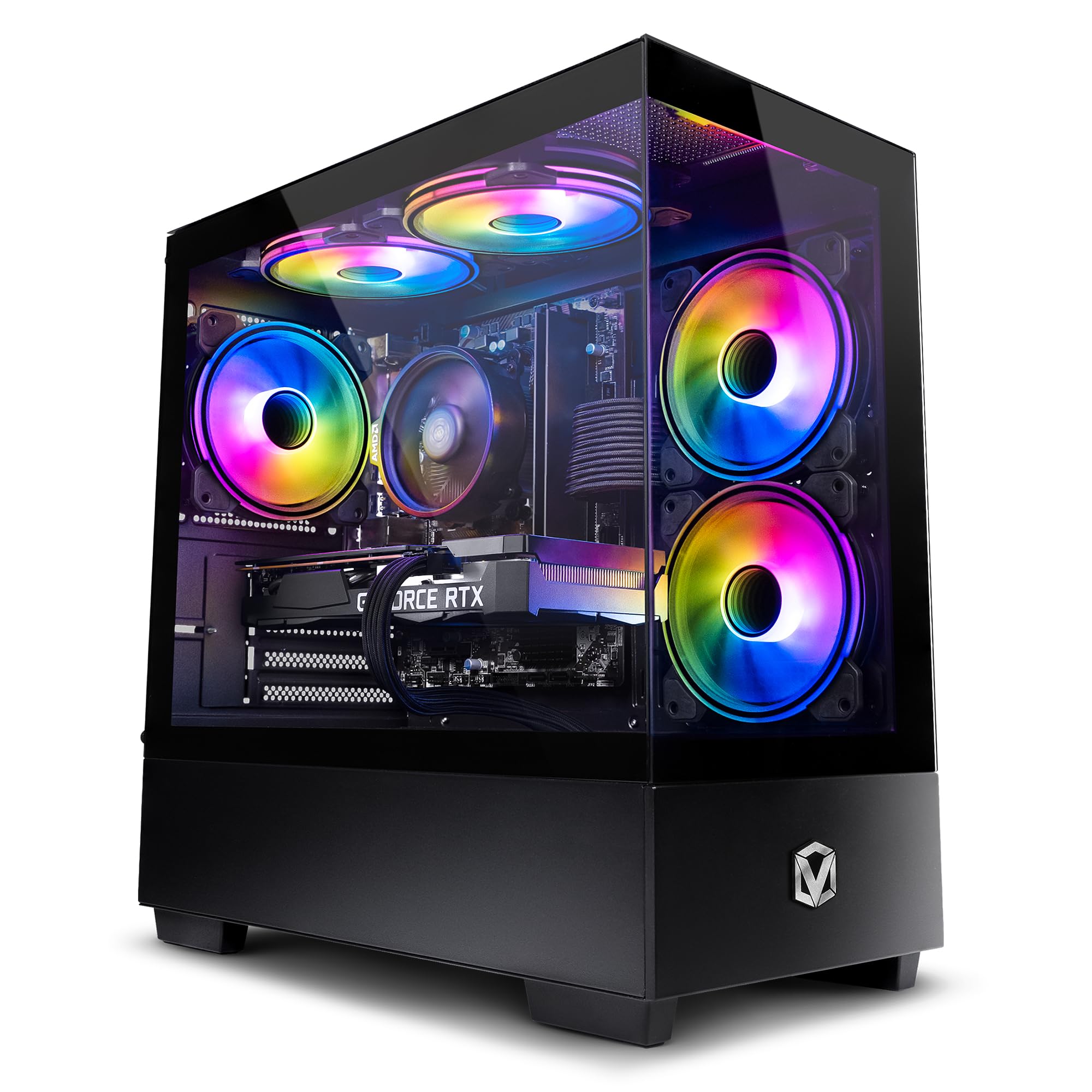 VIBOX V-193 Gaming PC - AMD Ryzen 5 4500 4.1GHz, NVIDIA RTX 3060 12GB, 16GB RAM, 1TB SSD, Windows 11, WiFi - Perfect for Esports, Streaming & High-End Gaming
