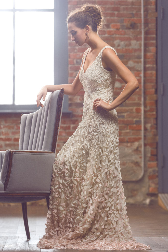 BHLDN Theia Emma Gown - Elegant Lace Wedding Dress with Long Sleeves for Brides | Perfect for Church Ceremonies & Formal Weddings