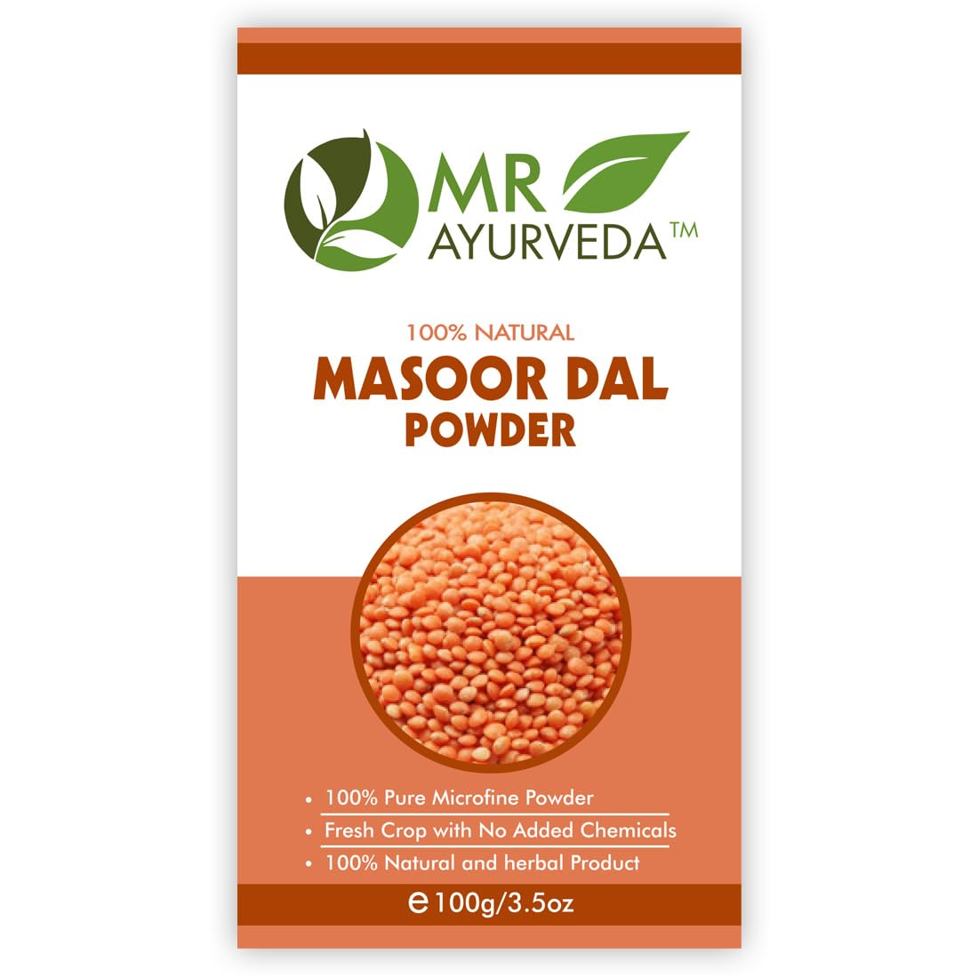 MR Ayurveda Masoor Dal Powder & Lemon Peel Powder - 2 Pack (200g Each) | Natural Skin Care & Hair Treatment | DIY Face Masks & Ayurvedic Remedies