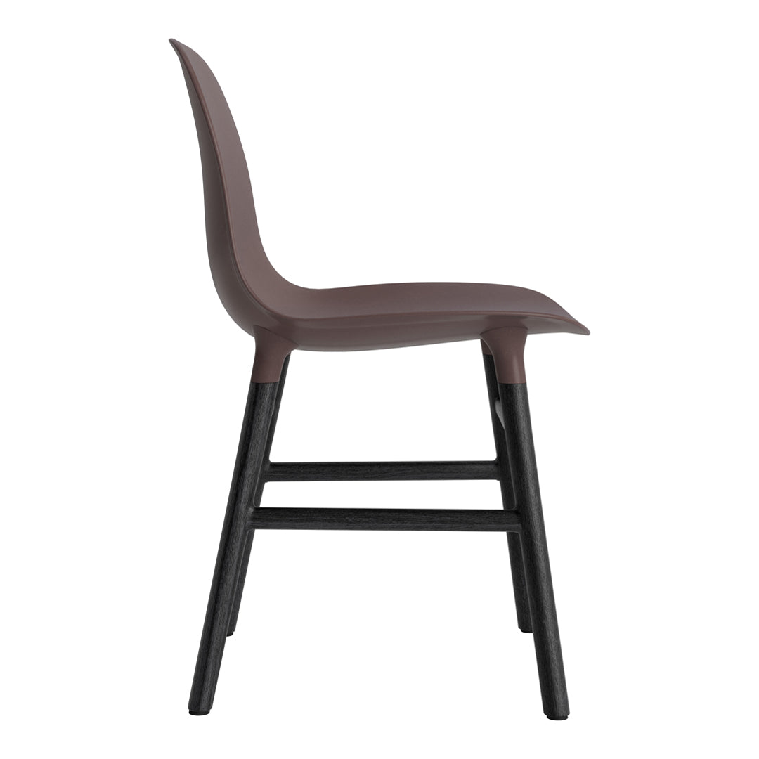 Modern Form Chair with Sturdy Wooden Legs - Perfect for Dining Room, Office, or Living Room Decor