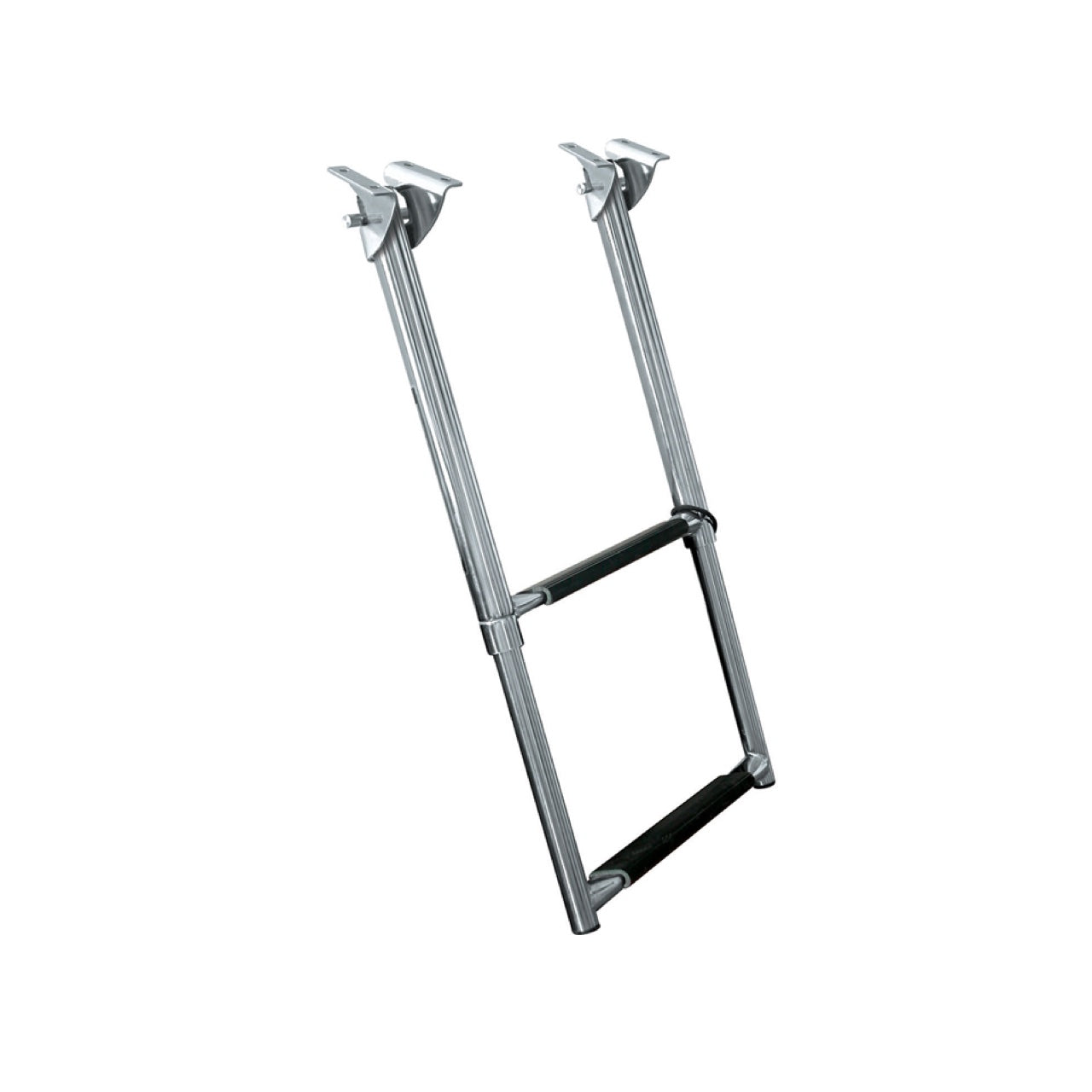 JIF Marine EXF Under Platform Telescoping Ladder - Heavy Duty Aluminum Boat Ladder for Docks, Pontoons & Yachts | Perfect for Swimming, Boarding & Water Sports Access
