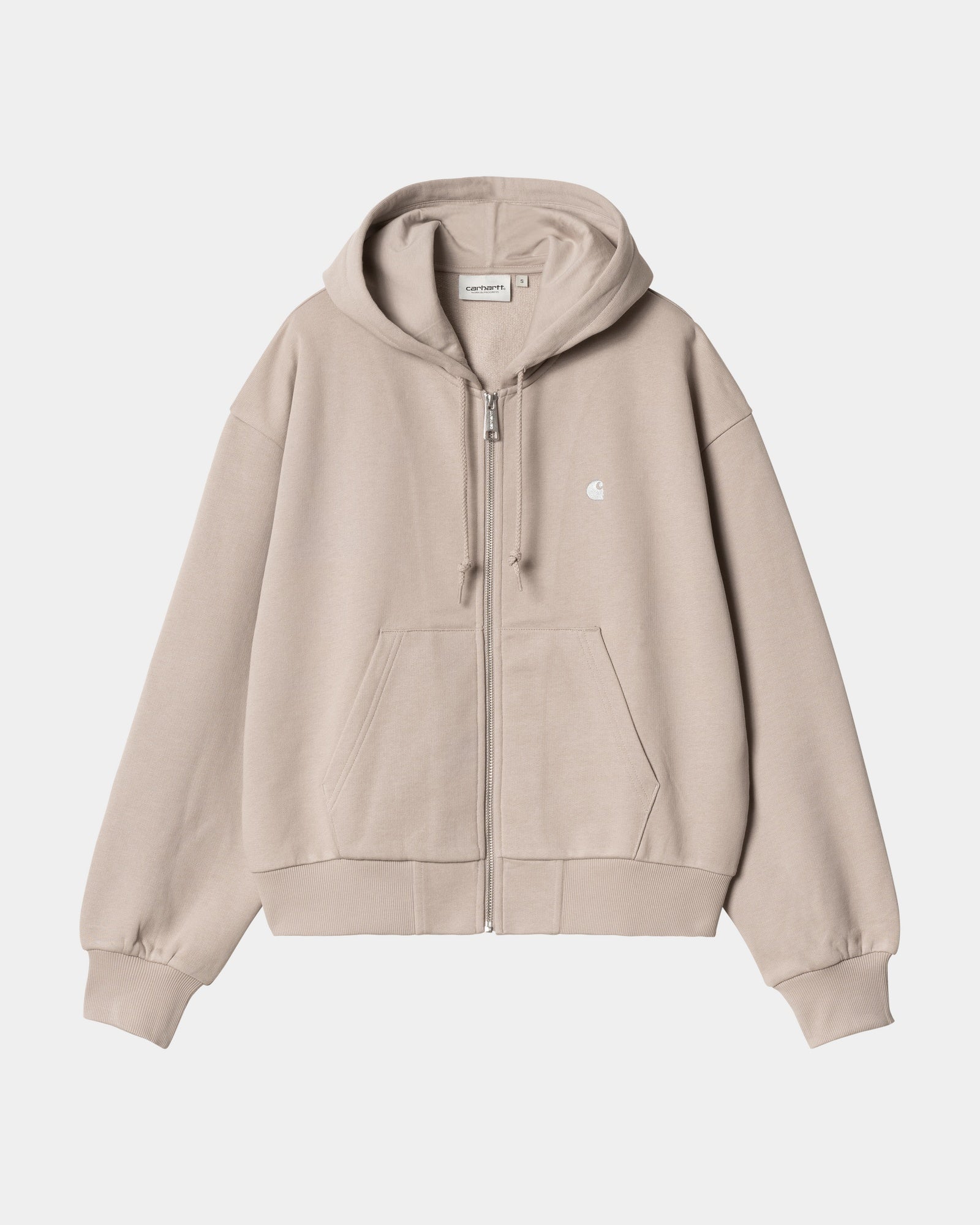 Women's Casey Hooded Jacket - Dusky Beige & Silver | Waterproof Windbreaker for Outdoor Hiking, Camping & Fall Fashion