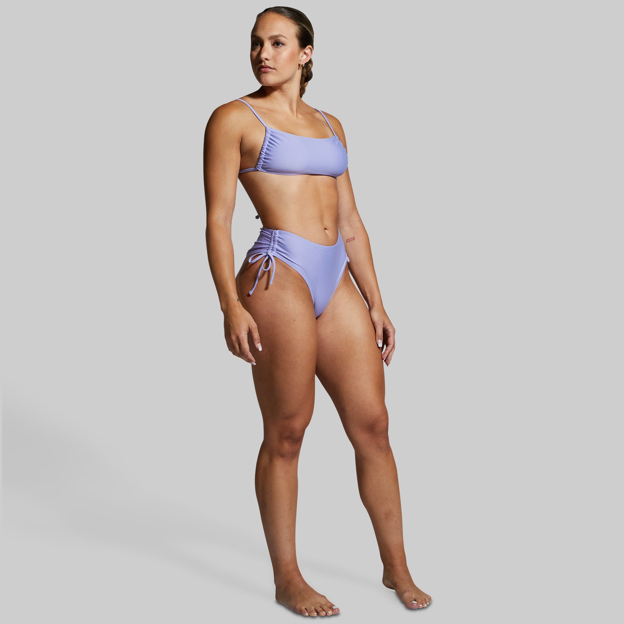 Sweet Lavender Bandeau Bikini Top for Women - Sexy Strapless Swimwear for Beach, Pool & Summer Vacations