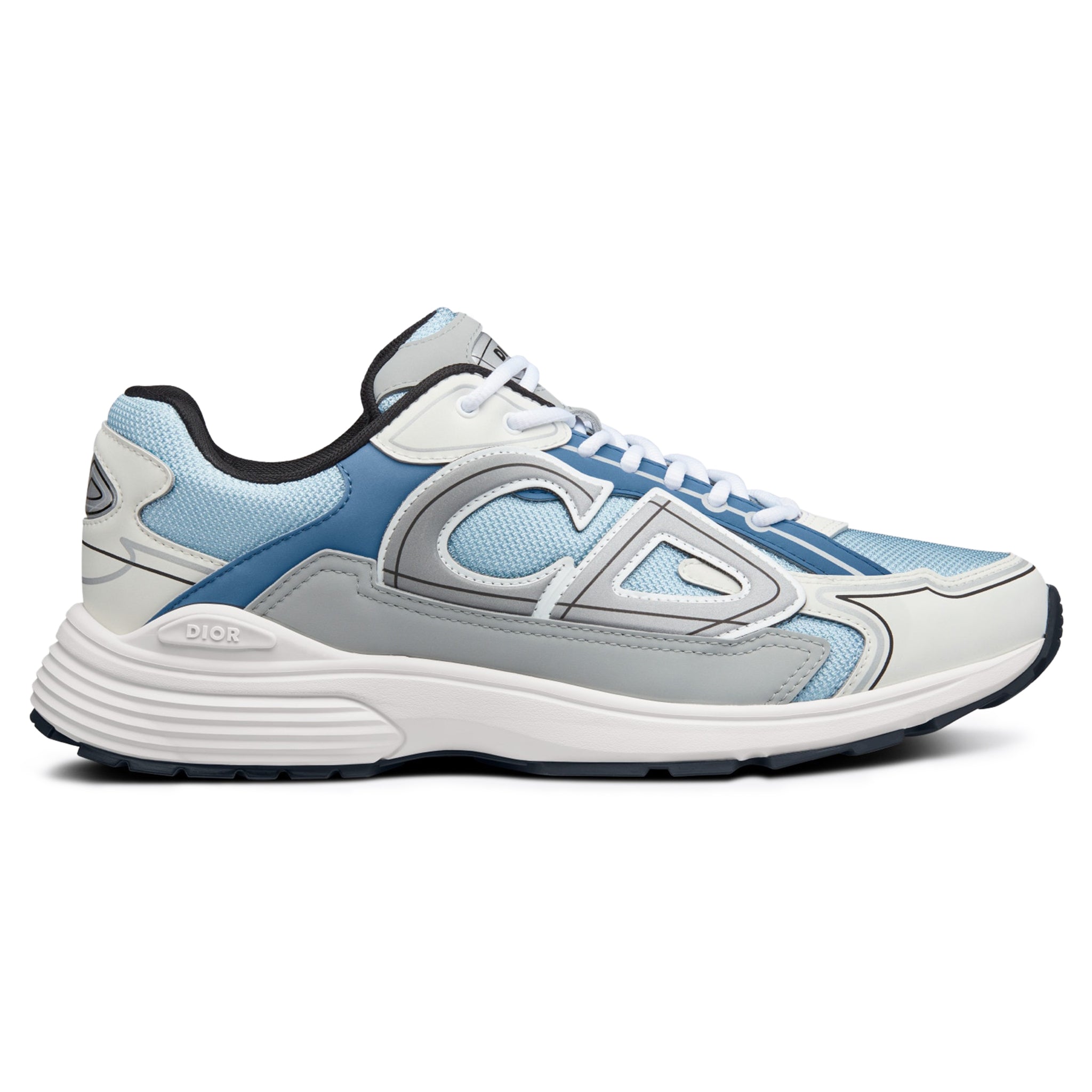 Dior B30 Mesh Light Blue Grey Sneakers - Men's Luxury Fashion Shoes for Casual Wear & Street Style