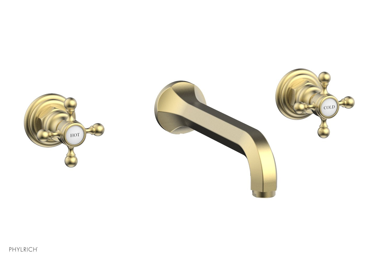 HEX TRADITIONAL Wall Mounted Lavatory Sink Set 500 11 - Perfect for Bathroom, Powder Room, and Guest Bathroom Decor