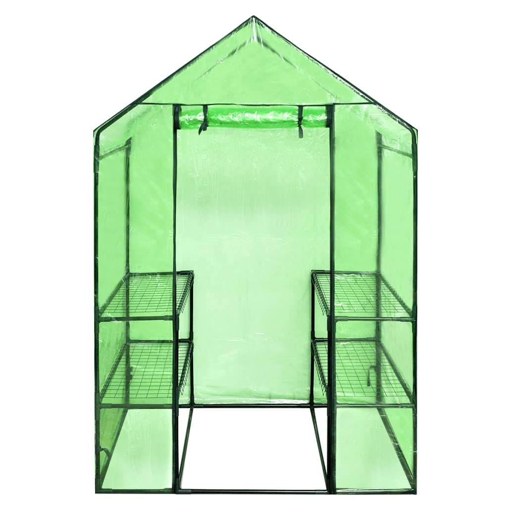 FAMIROSA 4-Tier Walk-in Greenhouse for Plants, Vegetables & Herbs - Portable Garden Greenhouse with Shelves for Indoor & Outdoor Use - Perfect for Backyard, Patio, and Gardening Enthusiasts