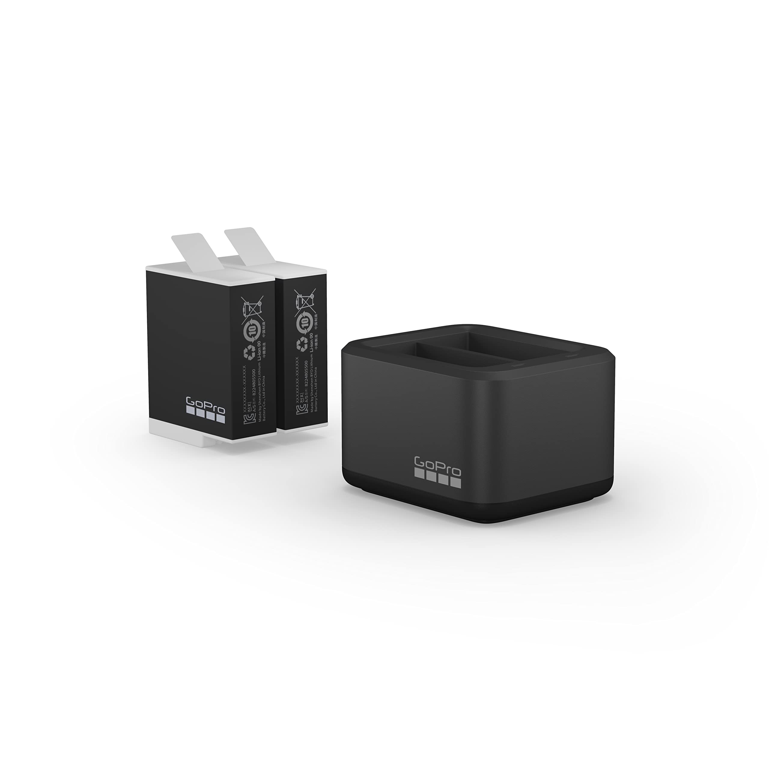 GoPro Dual Battery Charger with 2 Enduro Batteries - Fast Charging for GoPro HERO 9/10/11 - Perfect for Travel, Vlogging & Outdoor Adventures