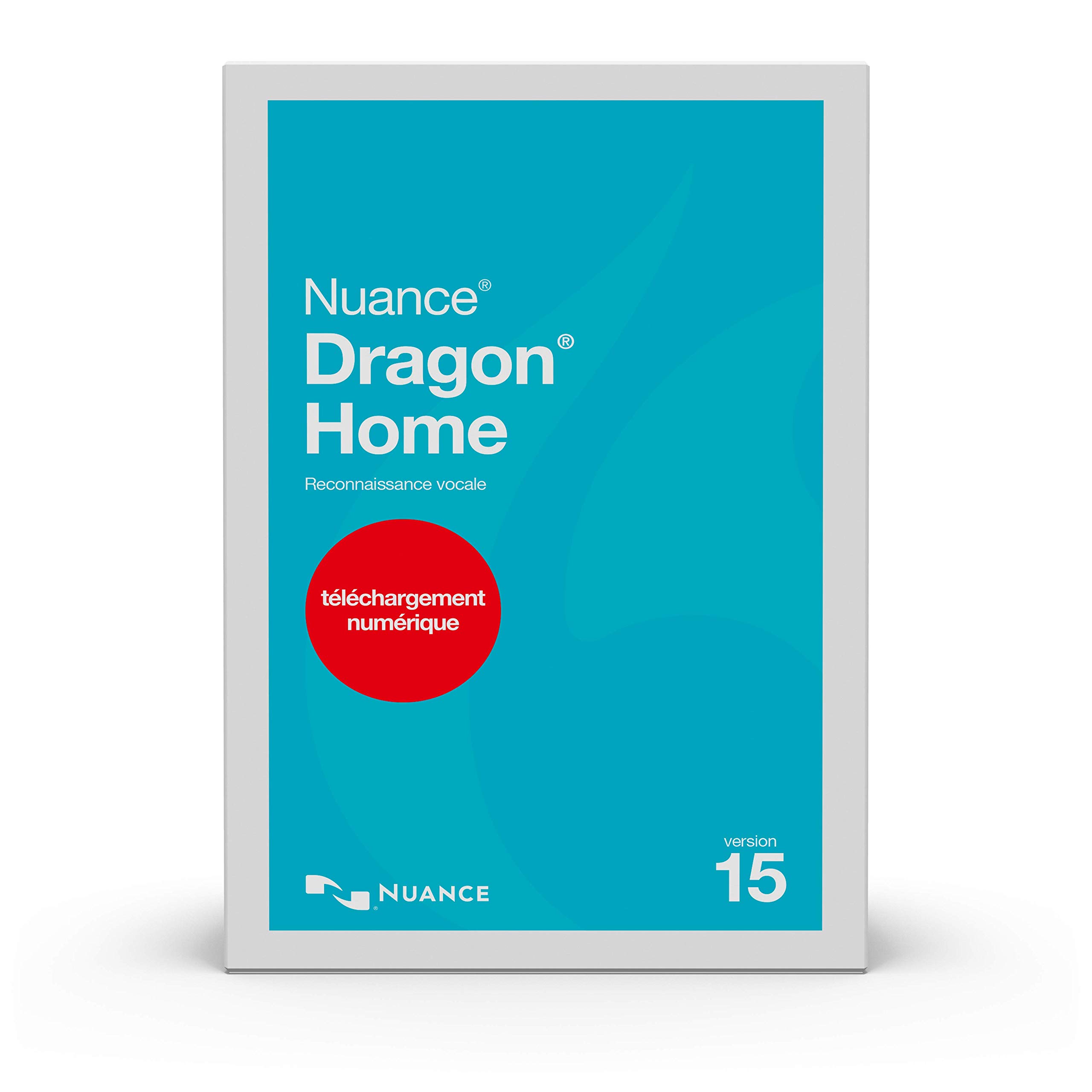 Dragon Home 15.0 French Voice Recognition Software - Dictate Documents & Control PC Hands-Free [Digital Download] for Office Work, Transcription & Accessibility
