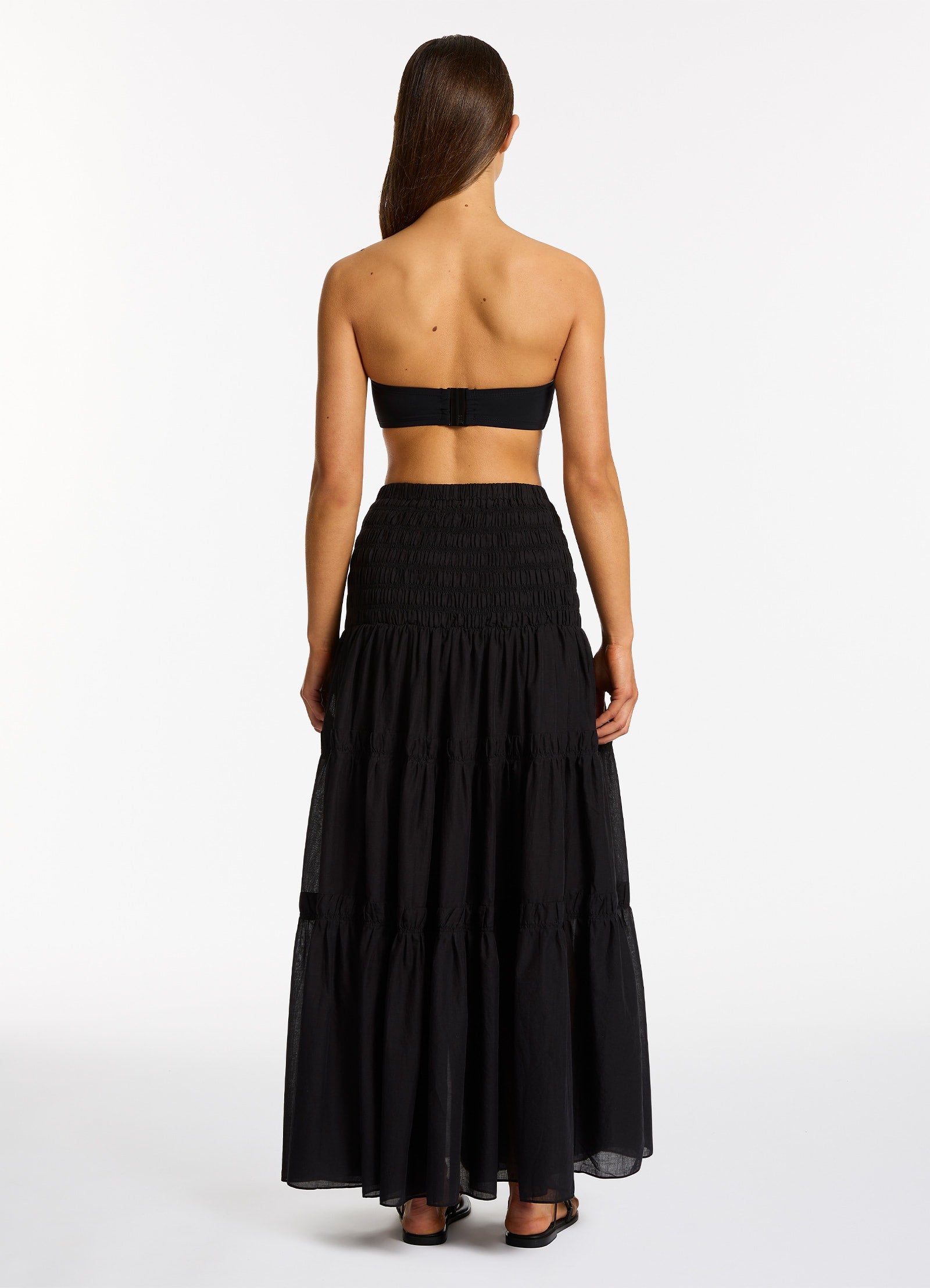 Jetset Convertible Maxi Dress in Black - Versatile Women's Summer Beach Dress for Travel, Wedding & Vacation
