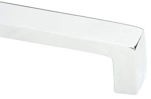 Emtek 86346 Bauhaus 18 Inch Center to Center Handle - Polished Chrome Cabinet Pull for Kitchen, Bathroom & Appliance Drawers - Modern Hardware for Cabinets & Furniture