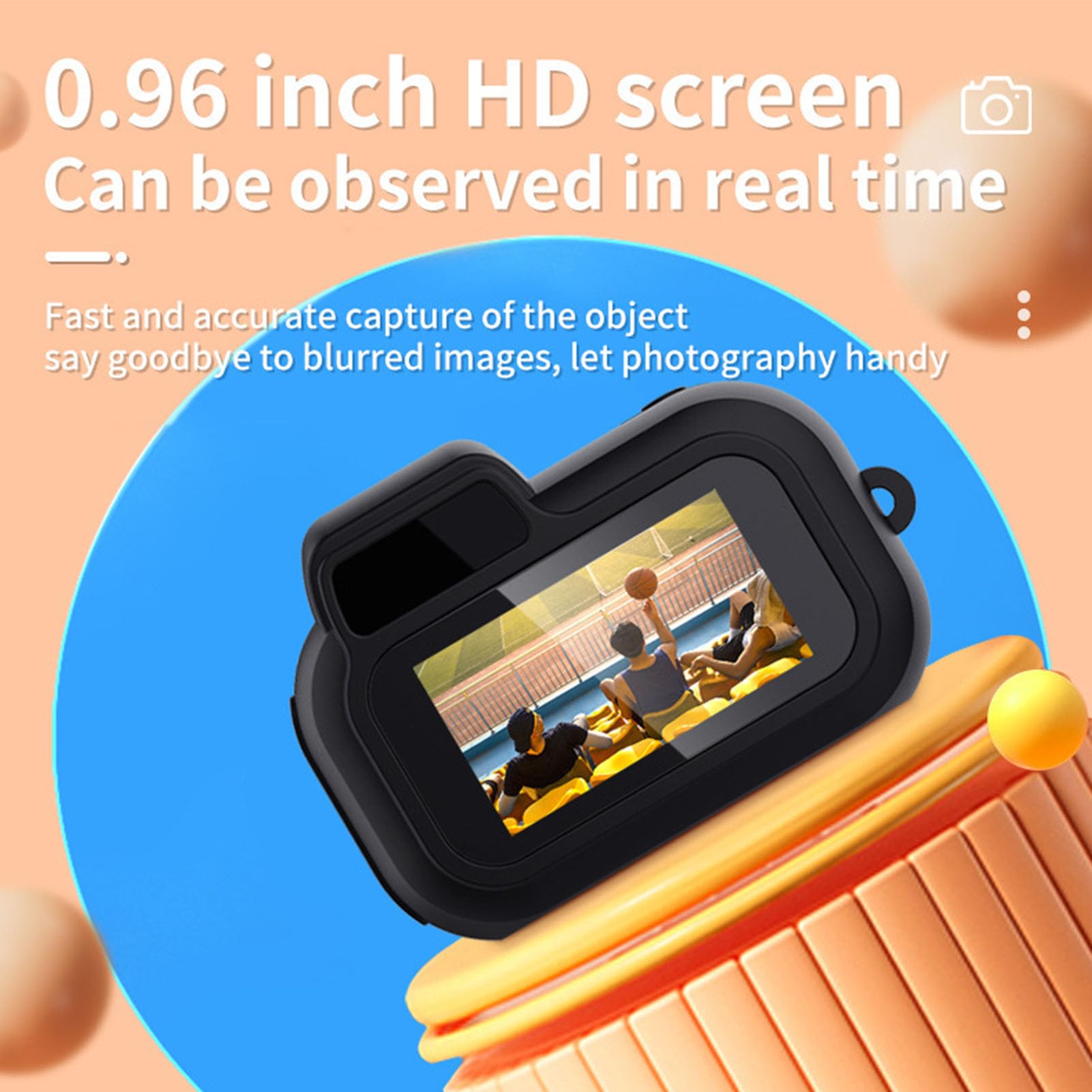 Mini Digital Camera 1080P HD 2MP Vlogging Camera with 160° Wide Angle Lens & Color Screen - Portable Travel Camera for Beginners | Perfect for YouTube, TikTok, Travel Vlogging & Everyday Photography