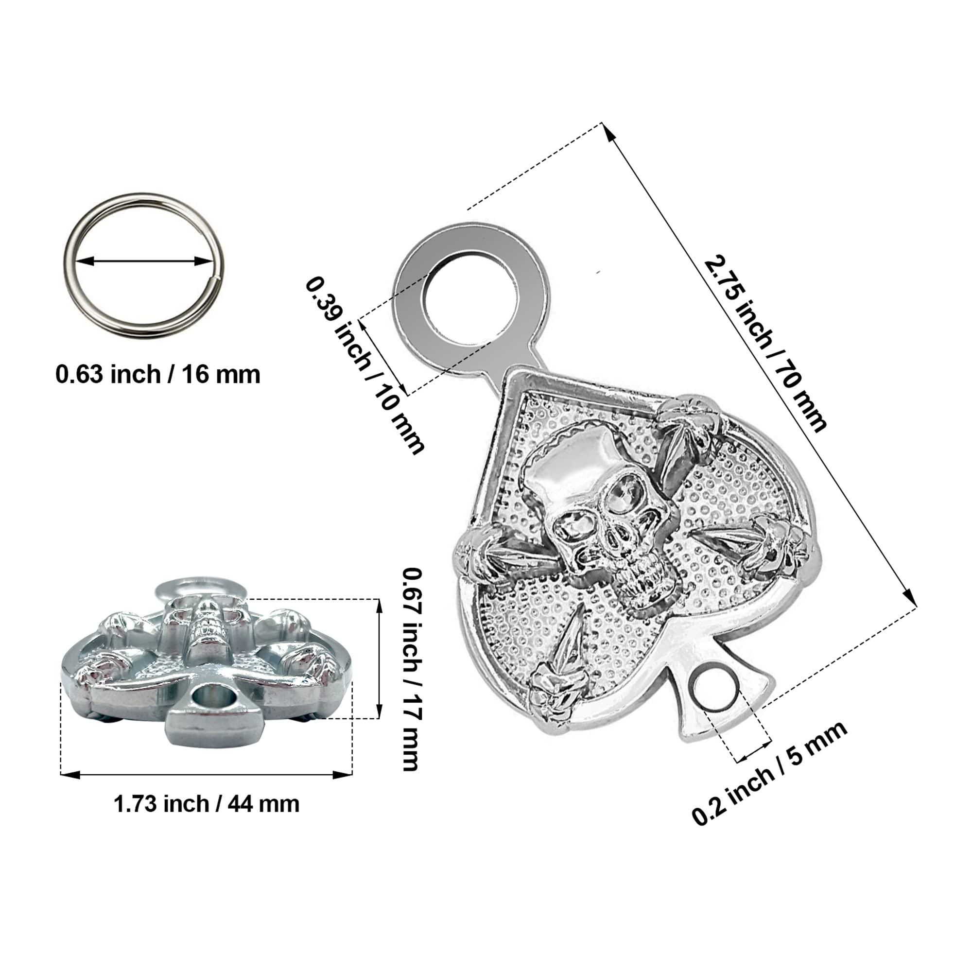 Motorcycle Riding Bell Hanger - Universal Bike Bell & Keychain Holder for Safe Rides