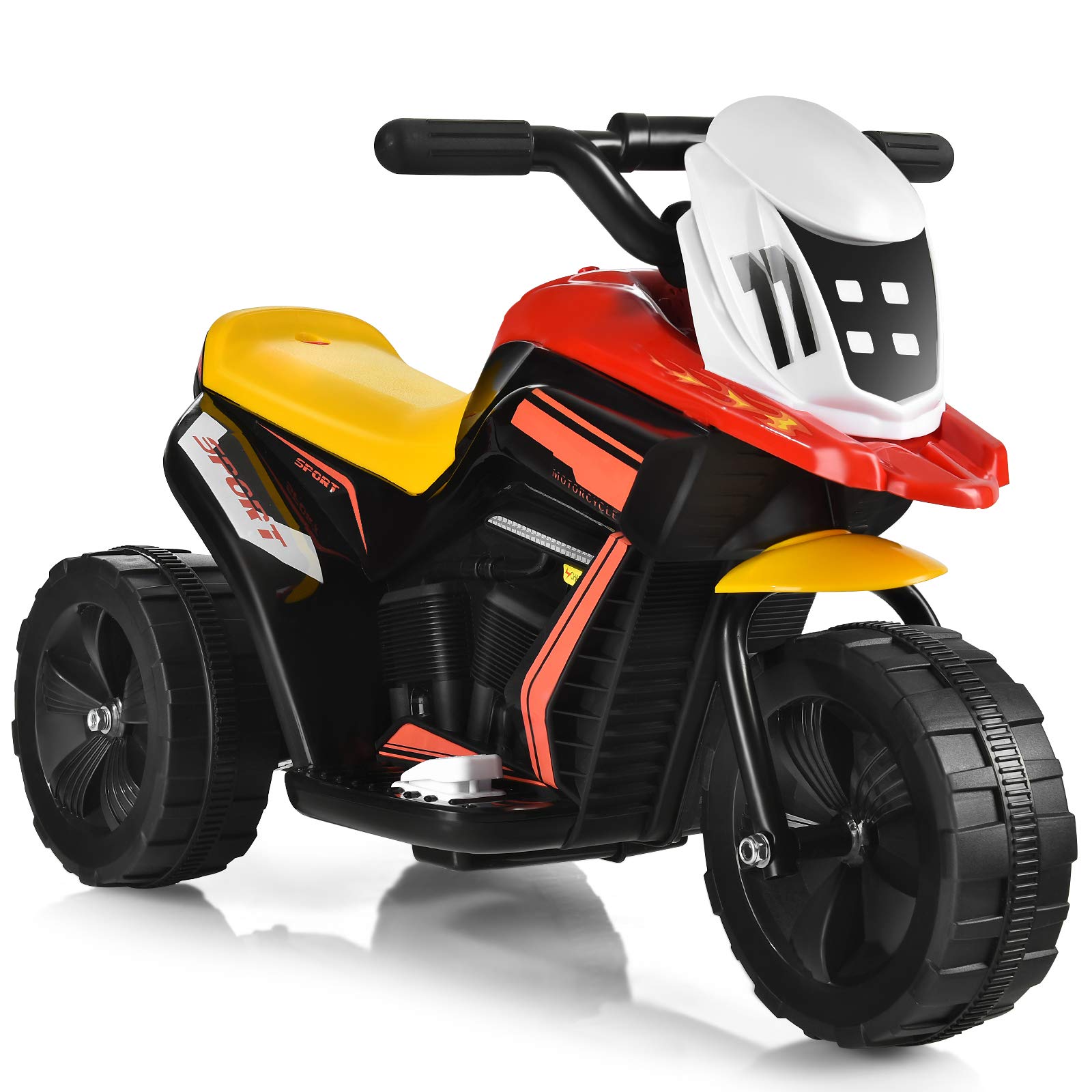 6V Kids Electric Motorcycle with Music & Horn - Ride-On Toy for Toddlers Boys & Girls - Outdoor Play