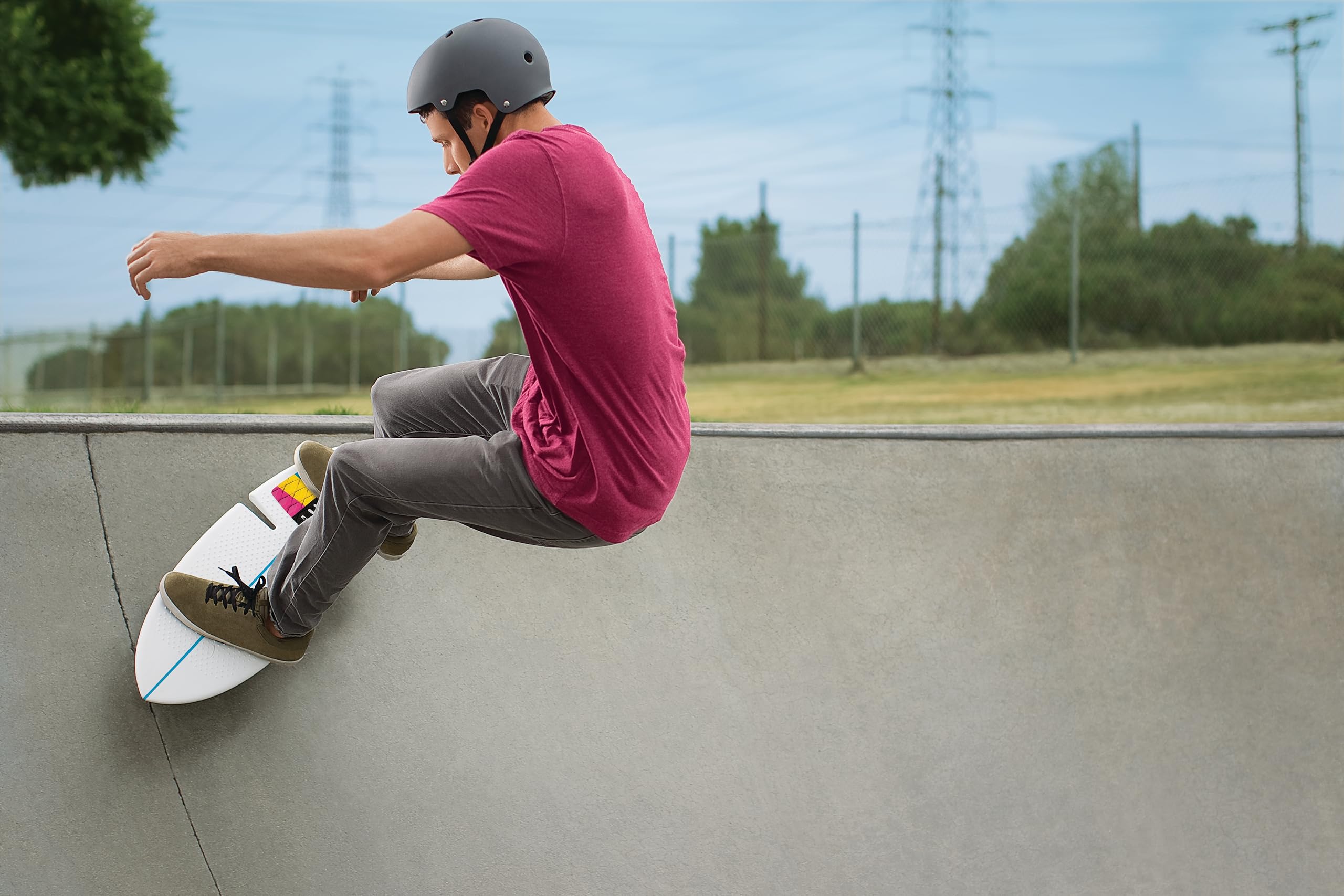 Razor RipStik RipSurf Caster Board - 10.5 Inch CMYK Design - Perfect for Kids & Teens - Great for Outdoor Fun, Skate Parks & Backyard Riding