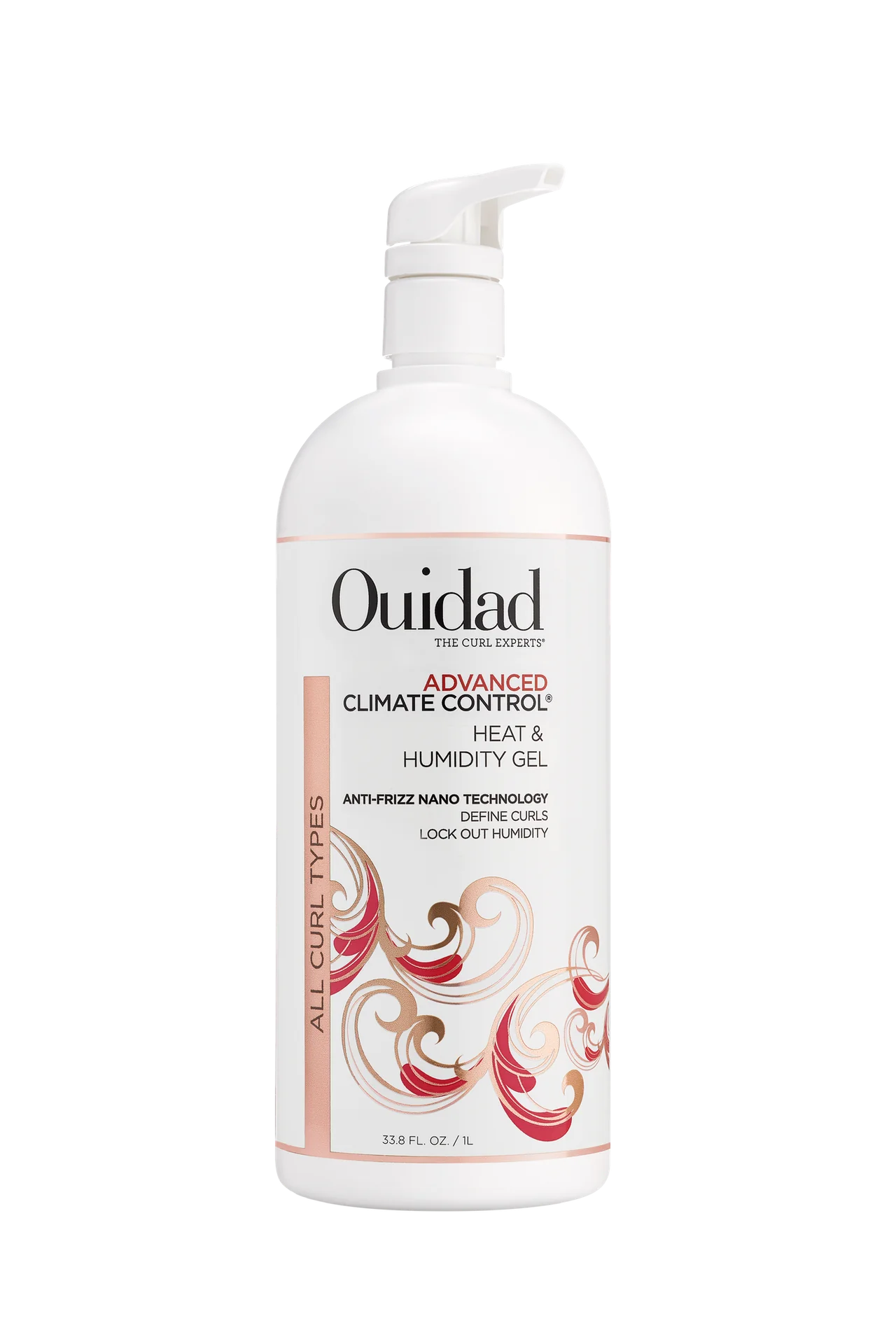 Ouidad Advanced Climate Control Gel - Strong Hold, Humidity & Frizz Control Styling Gel for Curly Hair - Perfect for Daily Styling, Workouts & Humid Weather