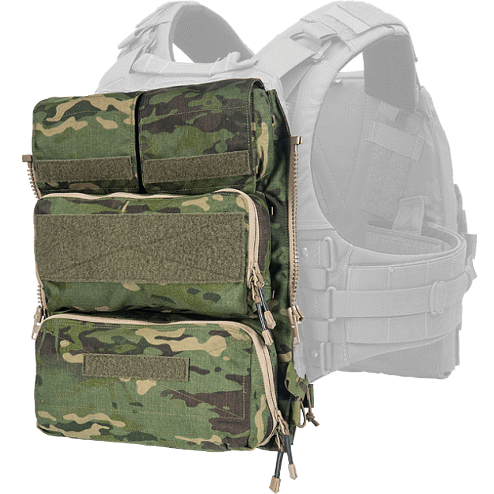 Crye Precision Pouch Zip On Panel 2.0 - Tactical Molle Panel for Military & Airsoft Gear - Perfect for Loadout Organization & Field Operations