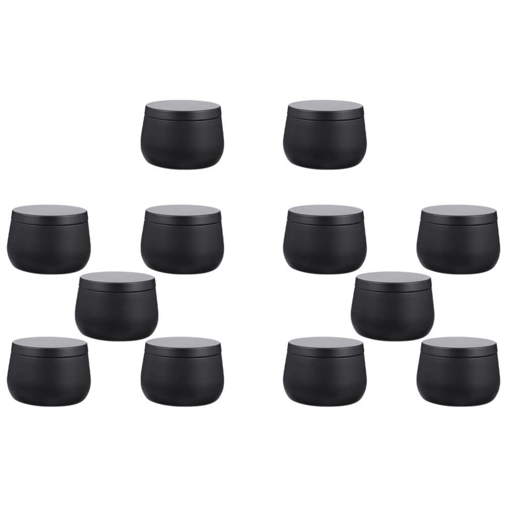 FOMIYES 12-Piece Airtight Metal Storage Tins with Lids - Candy, Candle Making, Wedding Favors, Bead & Button Organizer - Perfect for Kitchen, Travel & Craft Storage