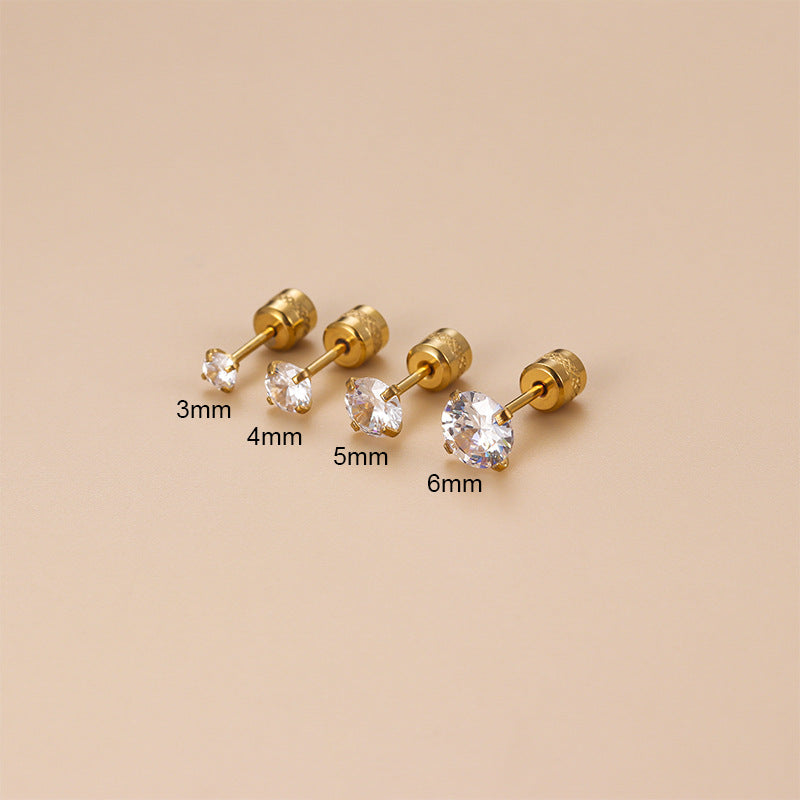 20G Surgical Steel Cartilage Earrings - Rose Gold Stud Earrings for Women | Hypoallergenic Sleeper Earrings for Tragus, Helix & Piercings | Perfect for Daily Wear & Special Occasions