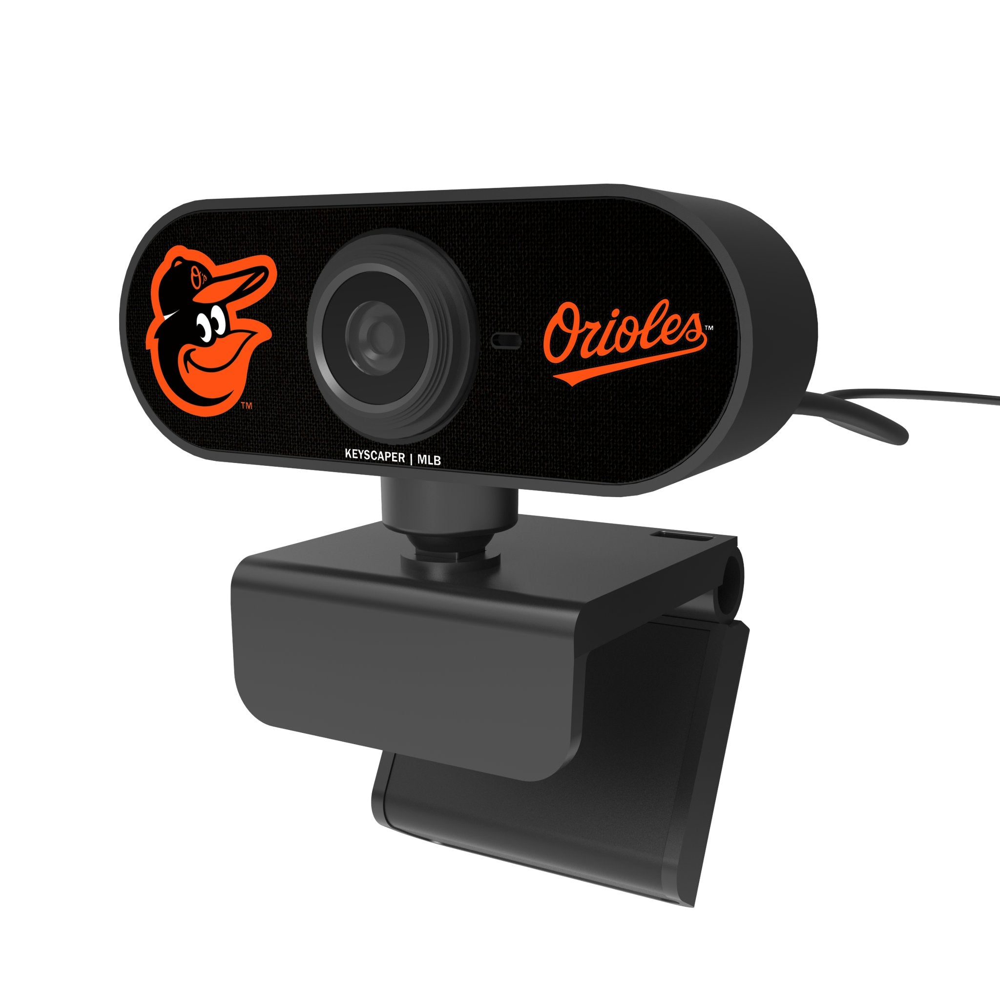 Baltimore Orioles MLB Team Logo HD Webcam with Microphone - Perfect for Video Calls, Gaming & Live Streaming