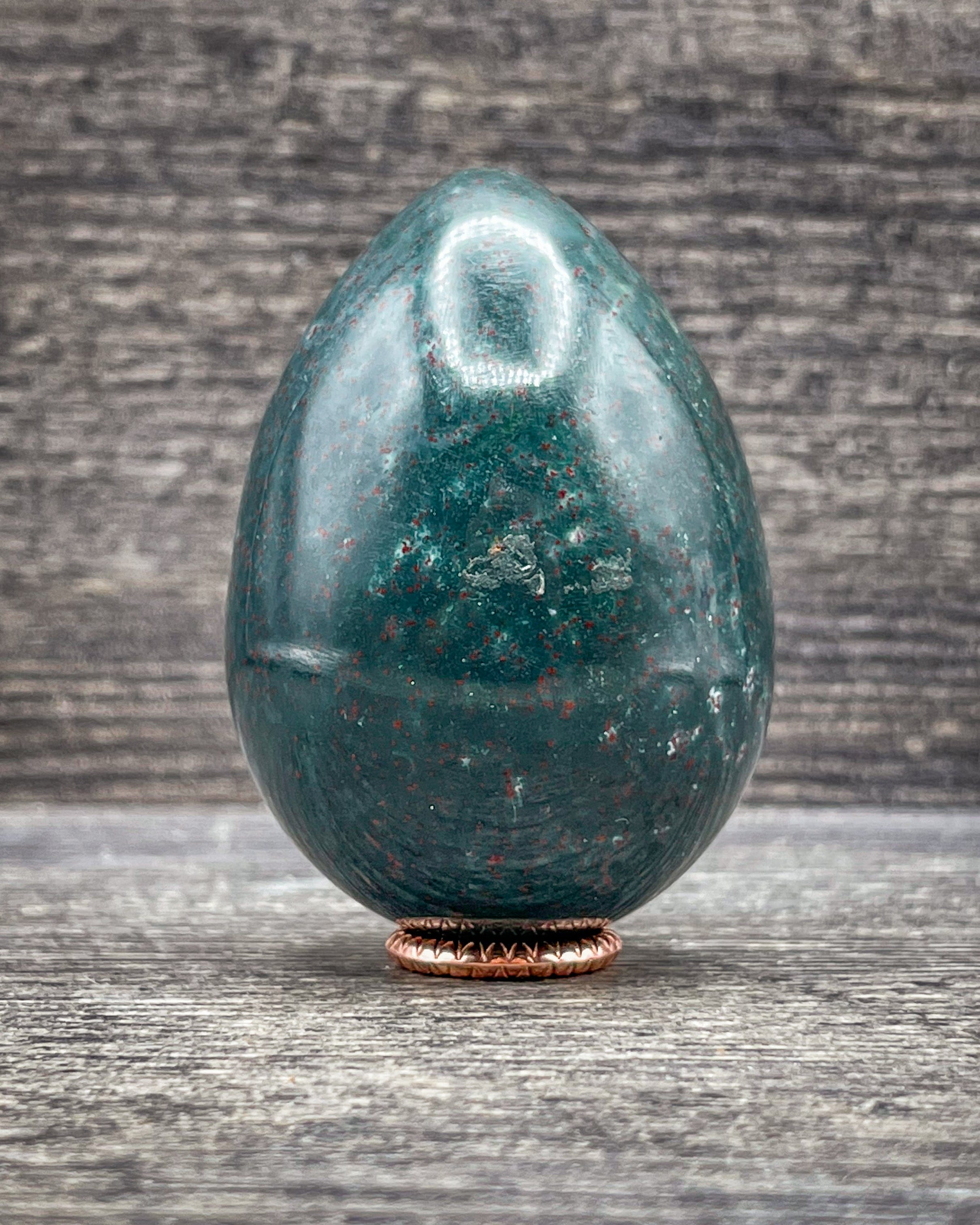 Natural Bloodstone Egg - 180g Healing Crystal for Meditation, Stress Relief & Energy Balancing - Perfect for Home Decor, Yoga & Spiritual Practices