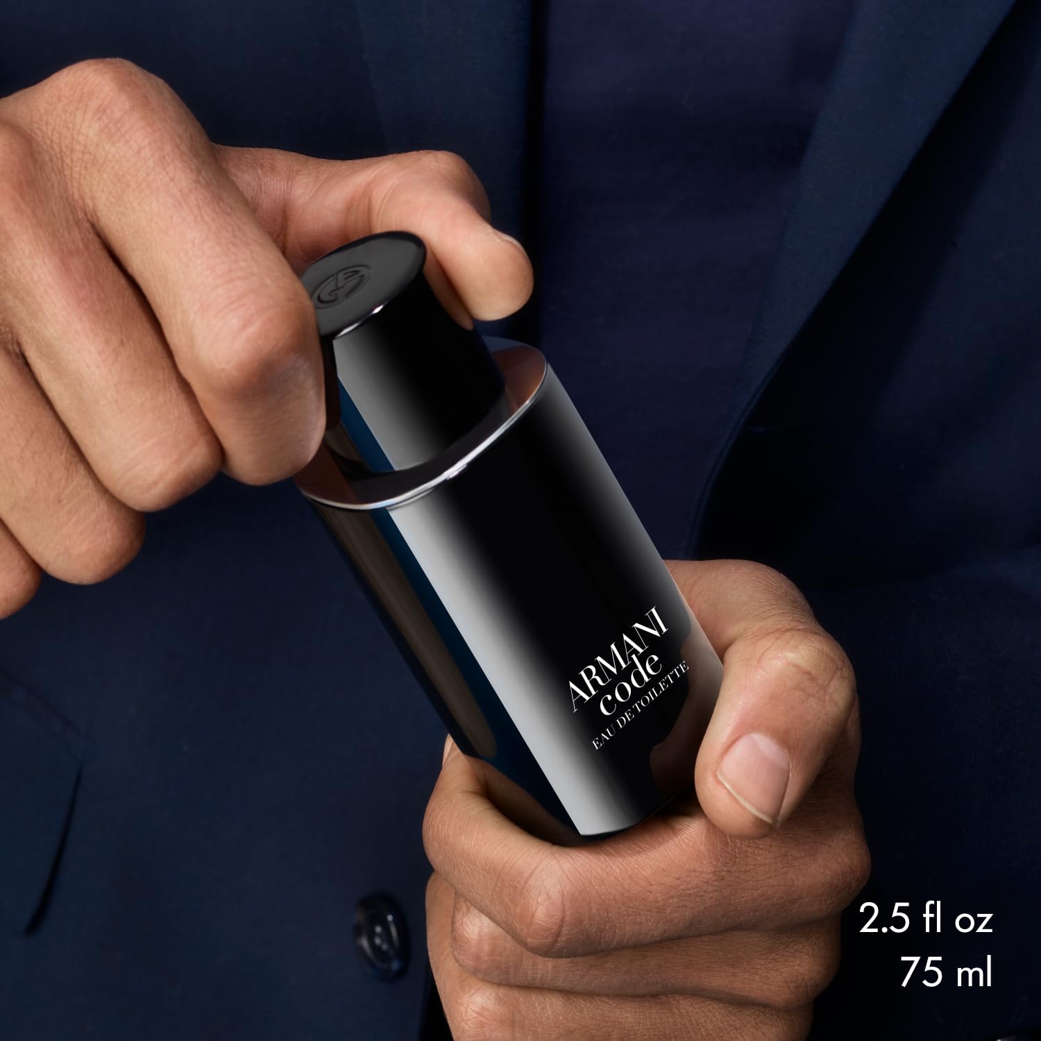 Armani Code Eau de Toilette for Men - Amber Woody Cologne with Citrus, Lavandin & Tonka Bean Notes | Daytime & Evening Wear, Date Night, Office & Special Occasions