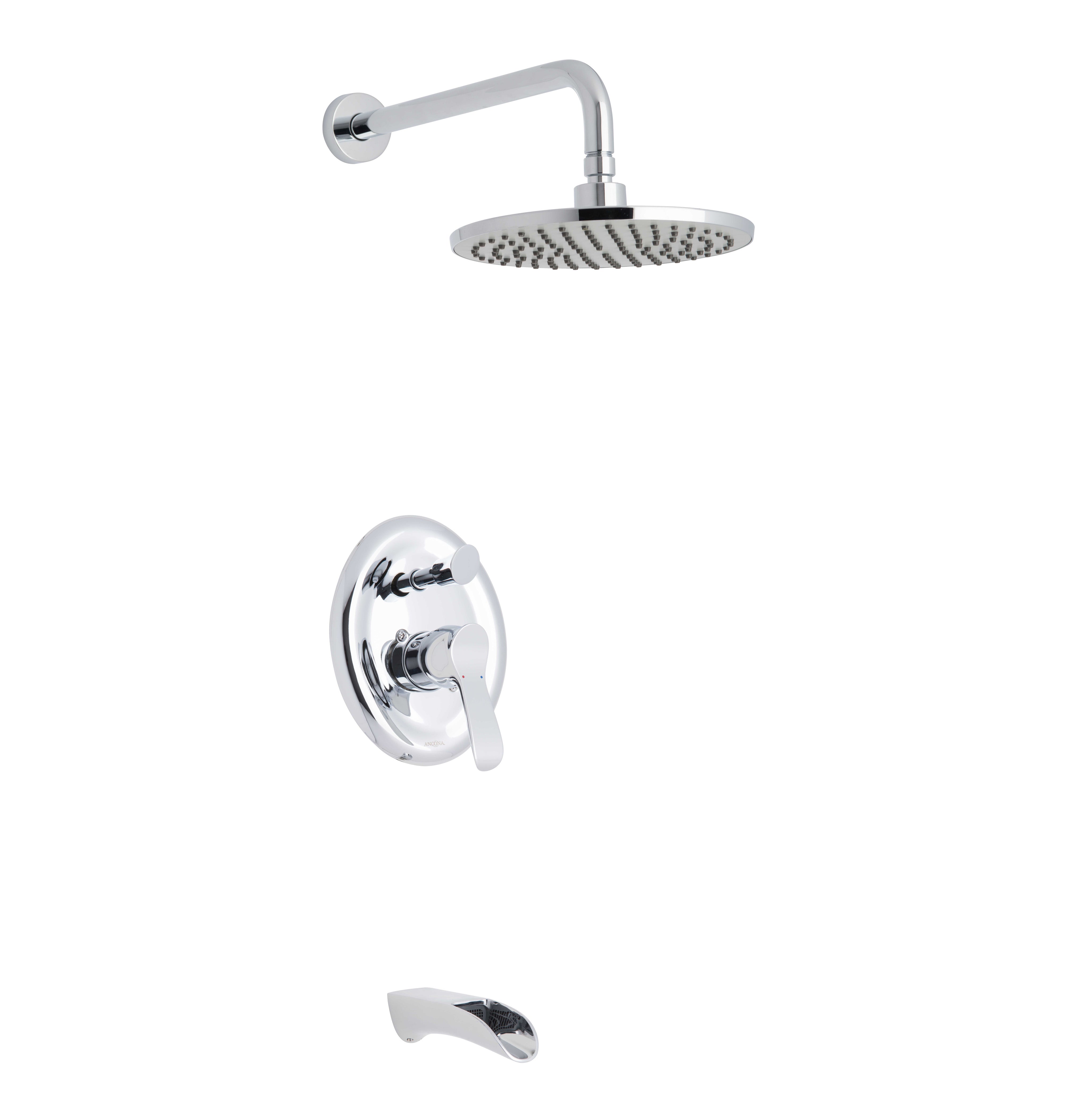 Eleganzia Series Chrome Bathroom Faucet - Modern Shower Faucet with High Polish Finish for Bathroom & Powder Room Renovation | Perfect for Spa-Like Showers and Daily Use