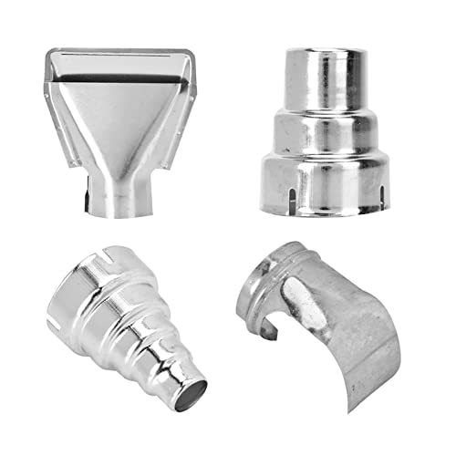 4Pcs Heat Air Nozzle Kit for Industrial Tools - Electric Heat Gun Accessories, Shrink Wrap Tips, Soldering Nozzles & Blower Mouth Attachments - Perfect for Shrink Wrapping, Soldering, and DIY Projects
